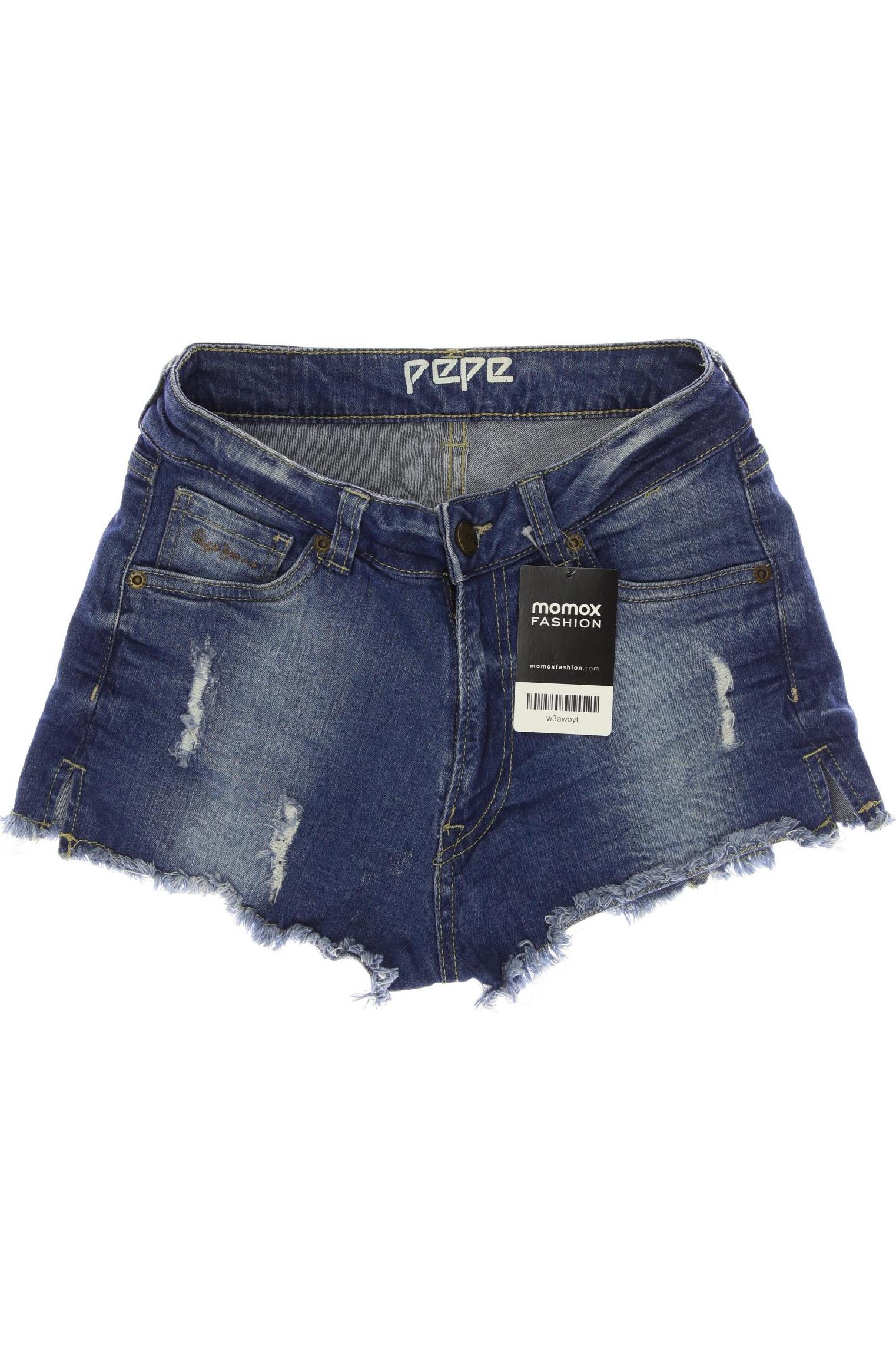 

Pepe Jeans Damen Shorts, blau, Gr. 26