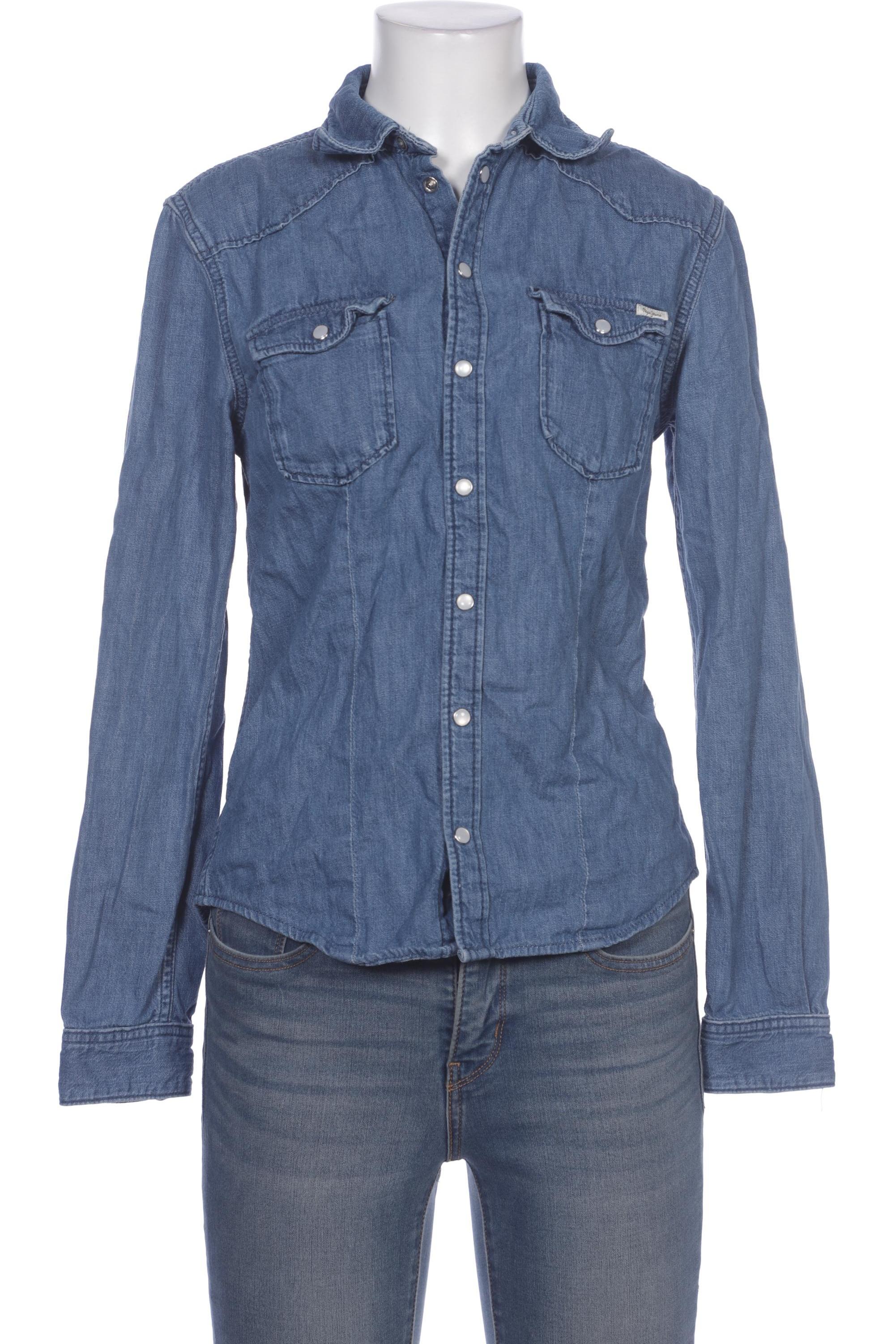 

Pepe Jeans Damen Bluse, blau, Gr. 38