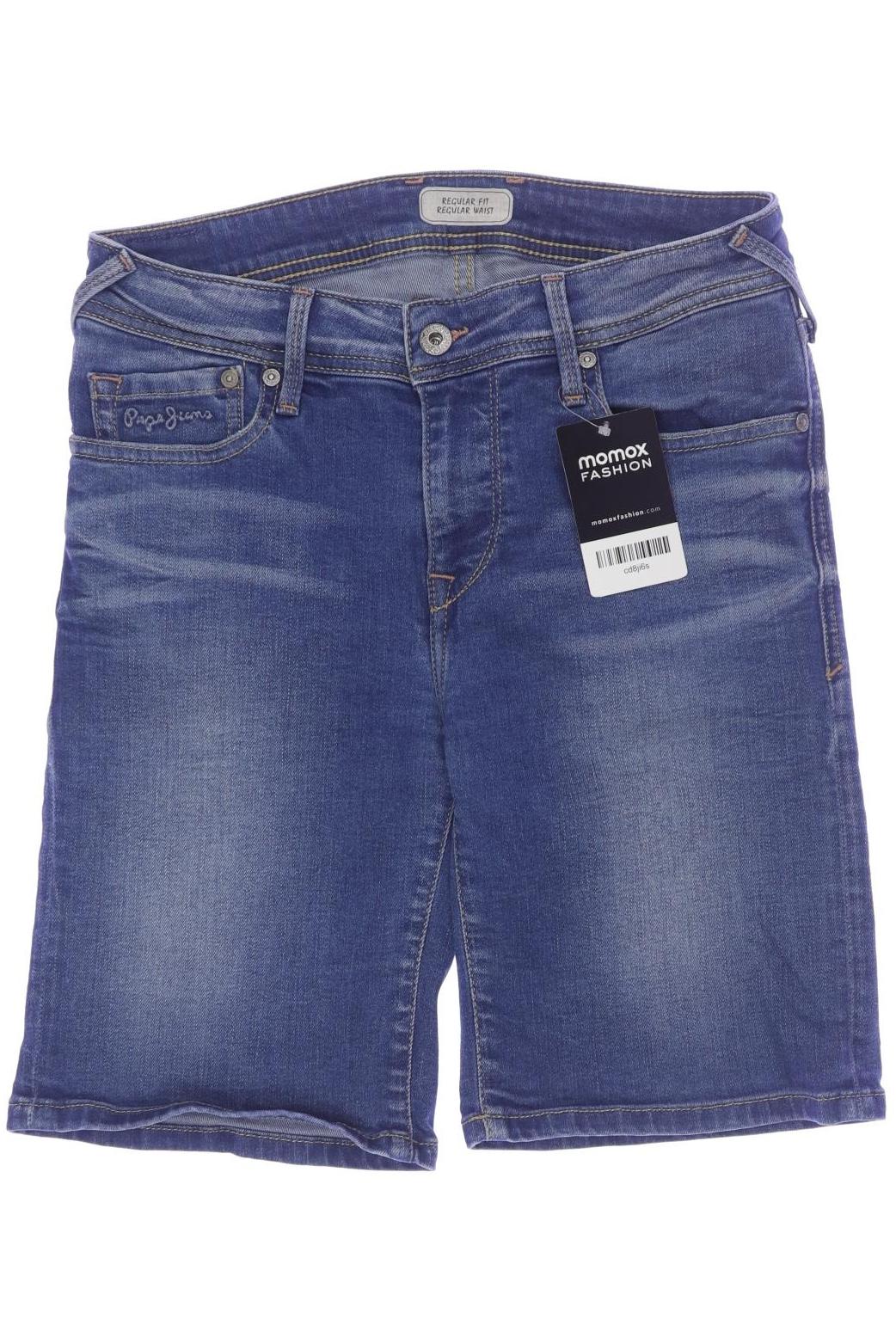

Pepe Jeans Damen Shorts, blau, Gr. 28