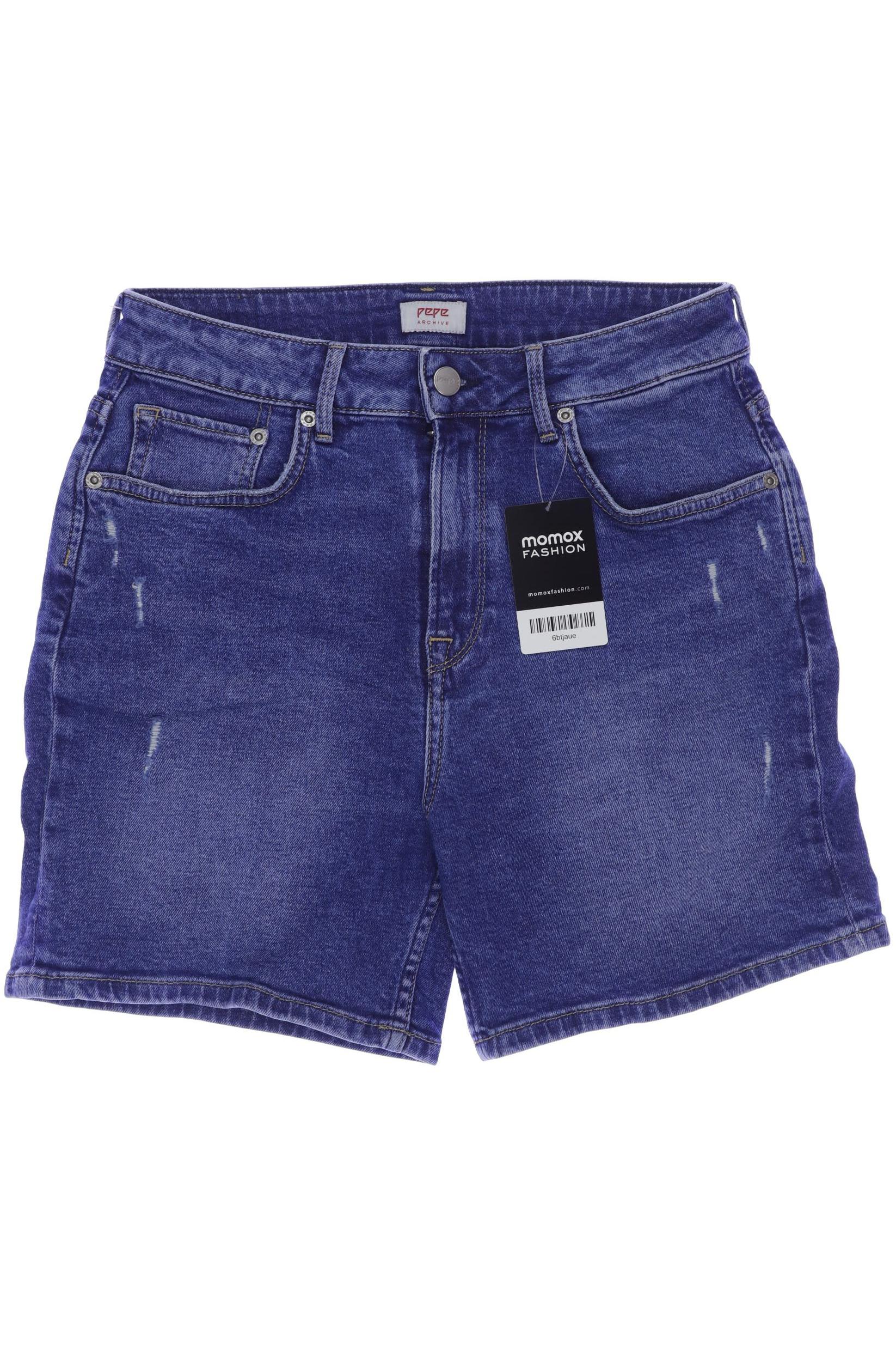 

Pepe Jeans Damen Shorts, blau, Gr. 28