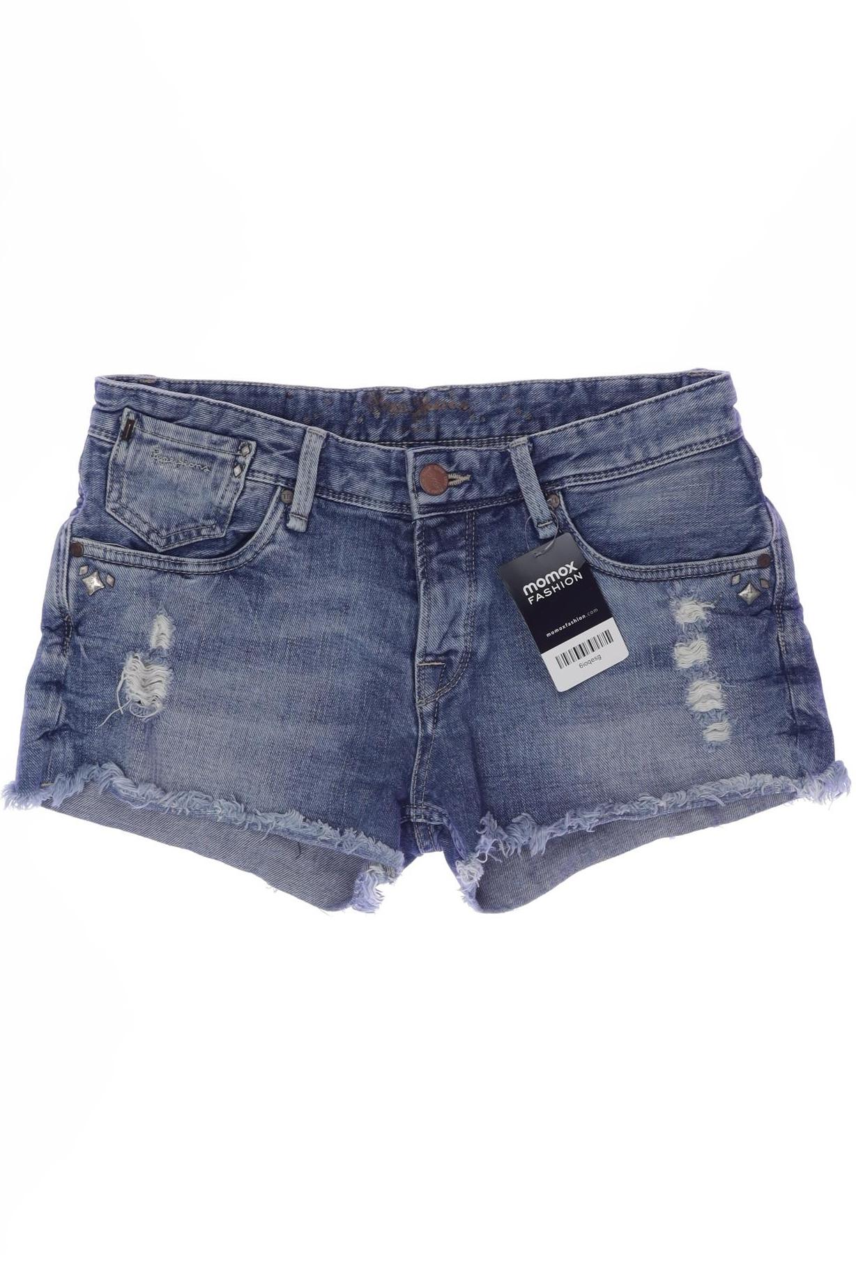 

Pepe Jeans Damen Shorts, blau, Gr. 28