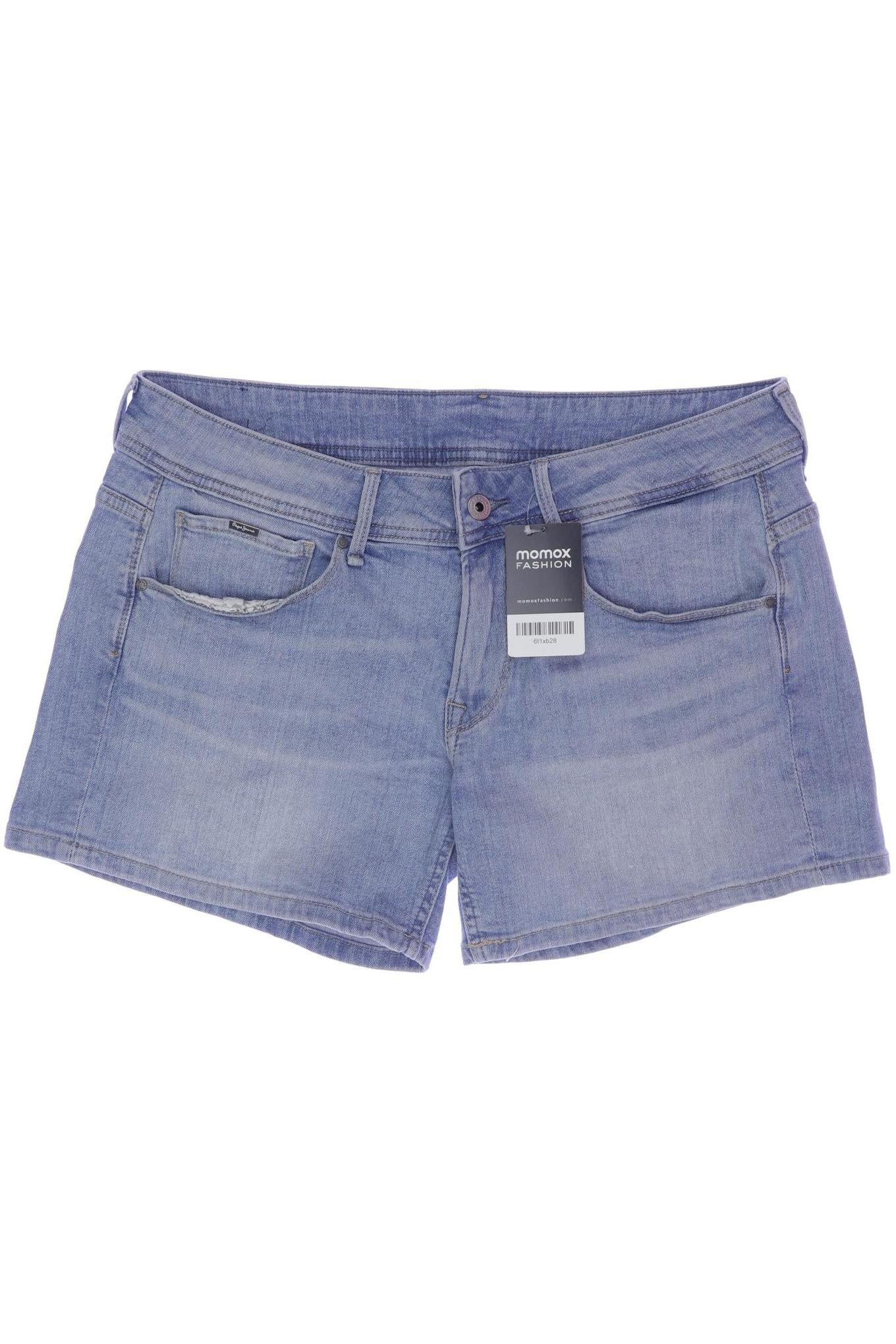 

Pepe Jeans Damen Shorts, blau, Gr. 34