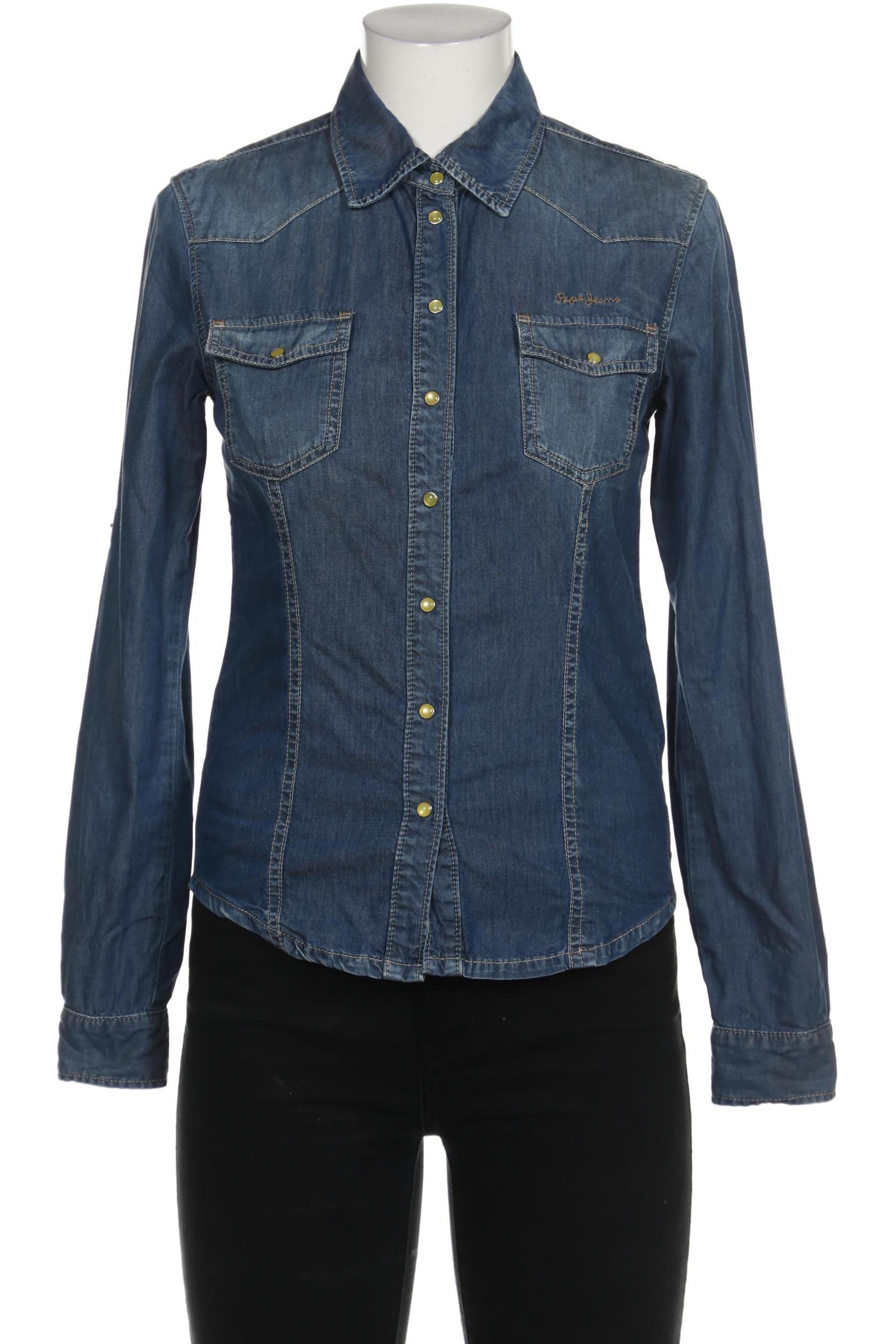 

Pepe Jeans Damen Bluse, blau, Gr. 38