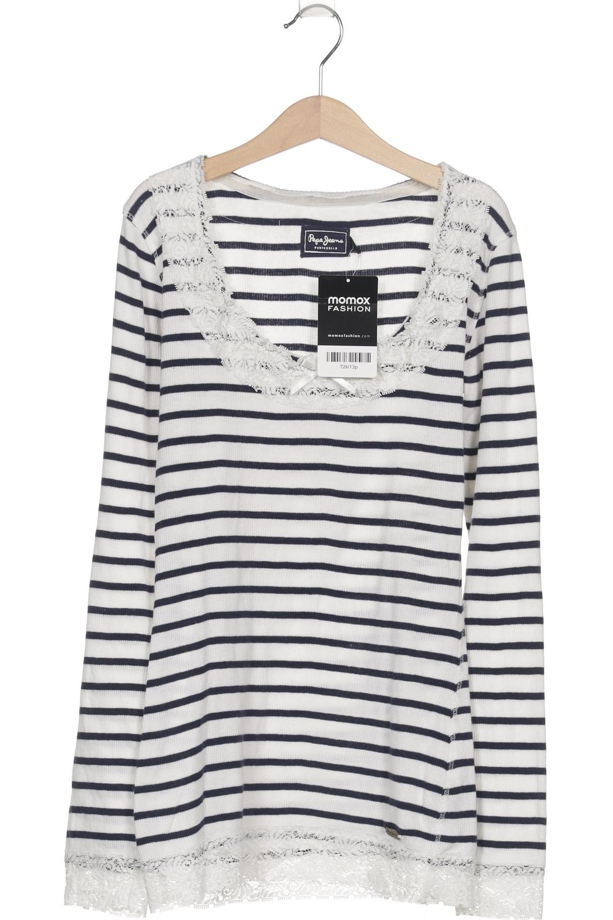 

Pepe Jeans Damen Langarmshirt, weiß, Gr. 36