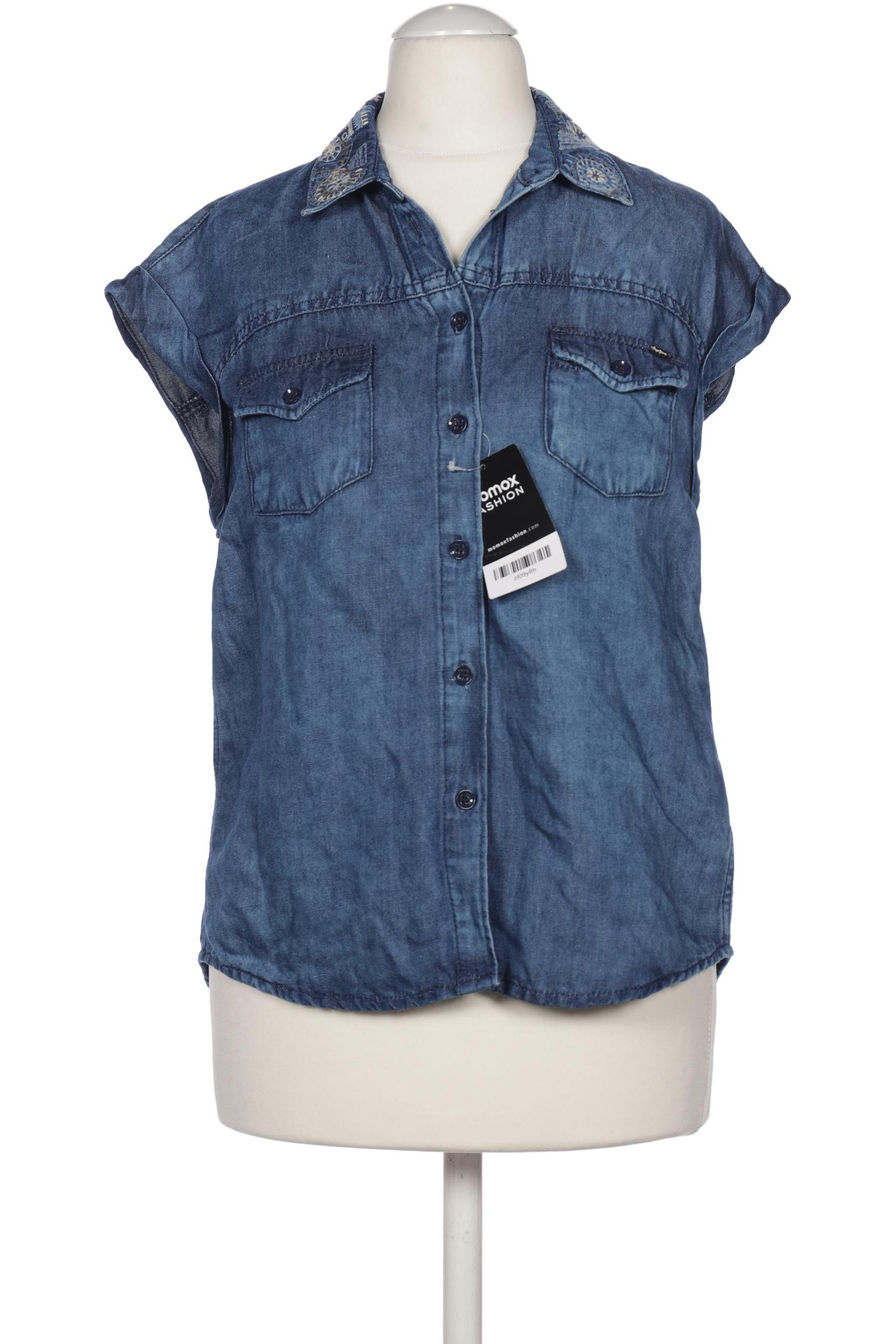 

Pepe Jeans Damen Bluse, blau, Gr. 34