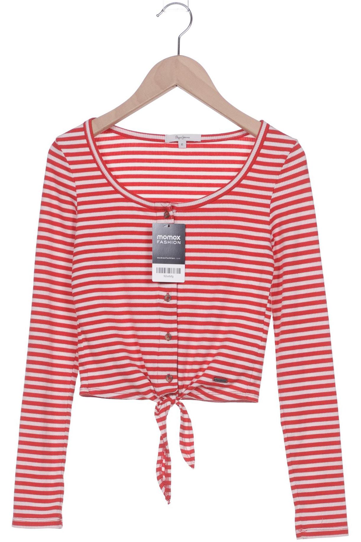 

Pepe Jeans Damen Langarmshirt, rot, Gr. 34