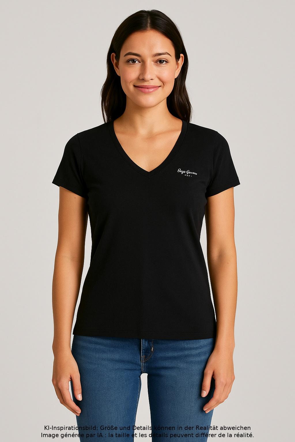 

Pepe Jeans Damen T-Shirt, marineblau, Gr. 36