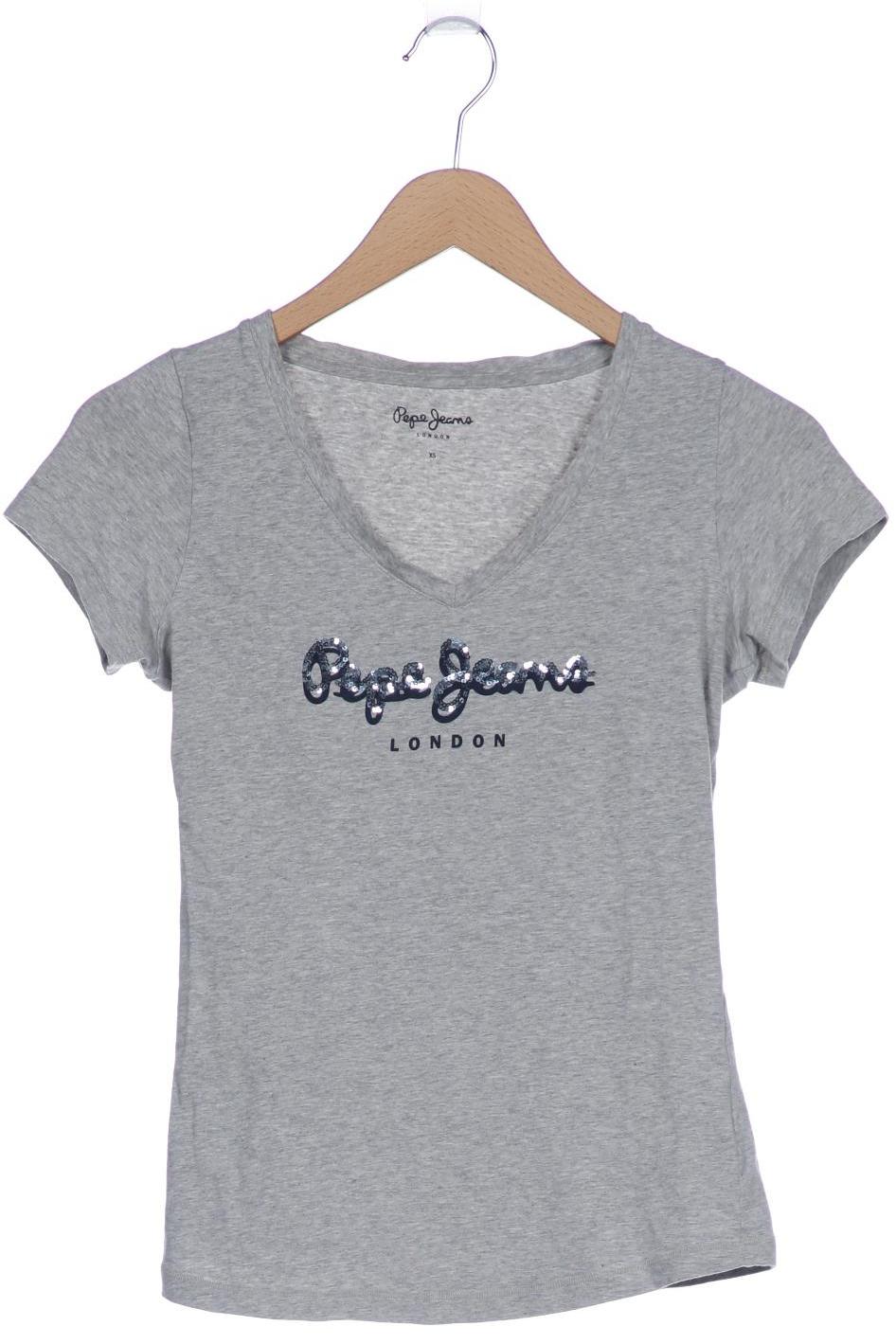 

Pepe Jeans Damen T-Shirt, grau, Gr. 34