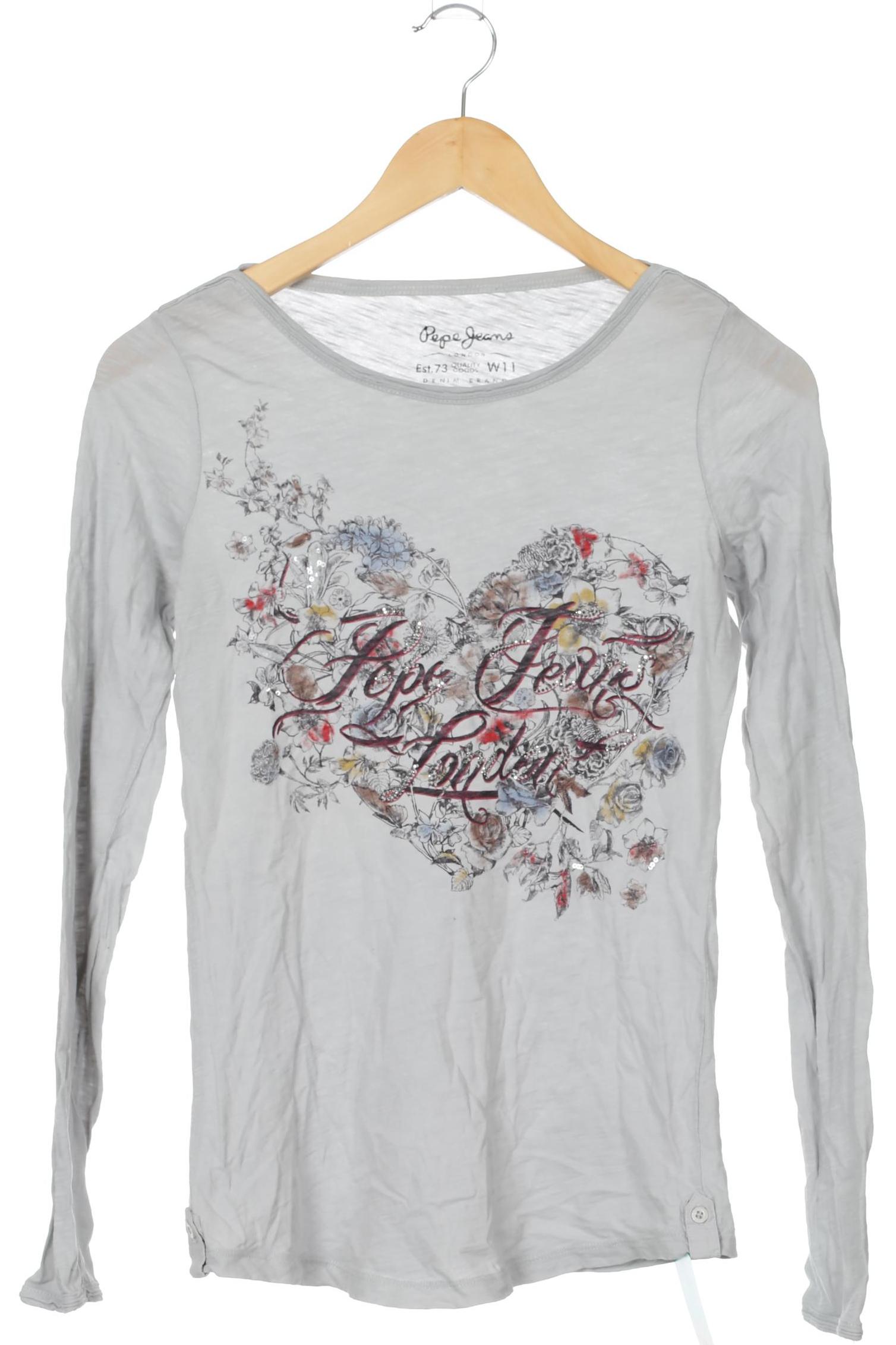 

Pepe Jeans Damen Langarmshirt, grau, Gr. 34