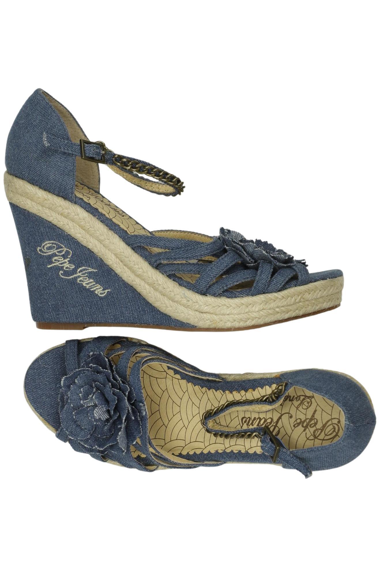 

Pepe Jeans Damen Sandale, blau, Gr. 39