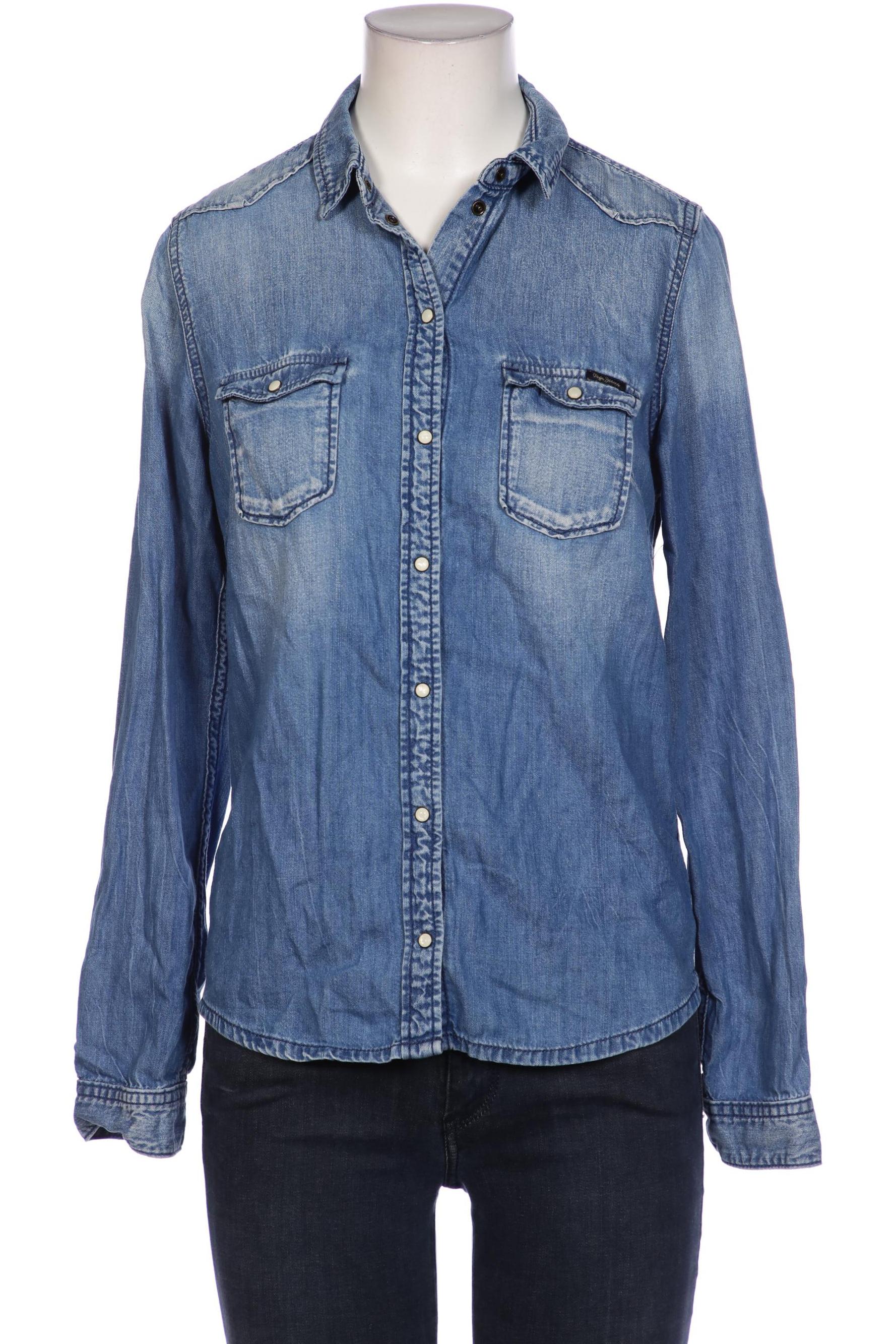

Pepe Jeans Damen Bluse, blau, Gr. 38