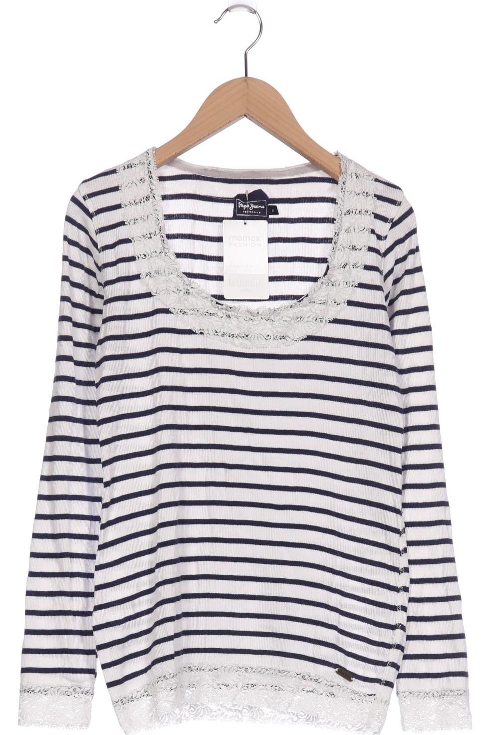 

Pepe Jeans Damen Langarmshirt, weiß, Gr. 38