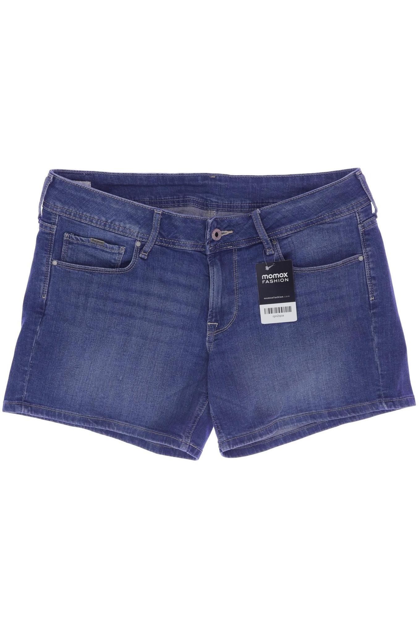 

Pepe Jeans Damen Shorts, blau, Gr. 34