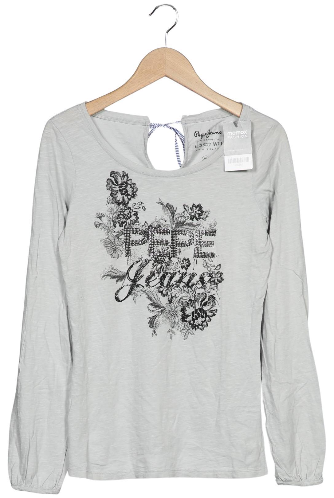 

Pepe Jeans Damen Langarmshirt, grau, Gr. 38