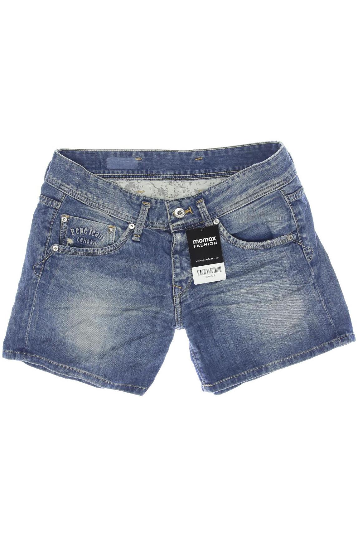 

Pepe Jeans Damen Shorts, blau, Gr. 26