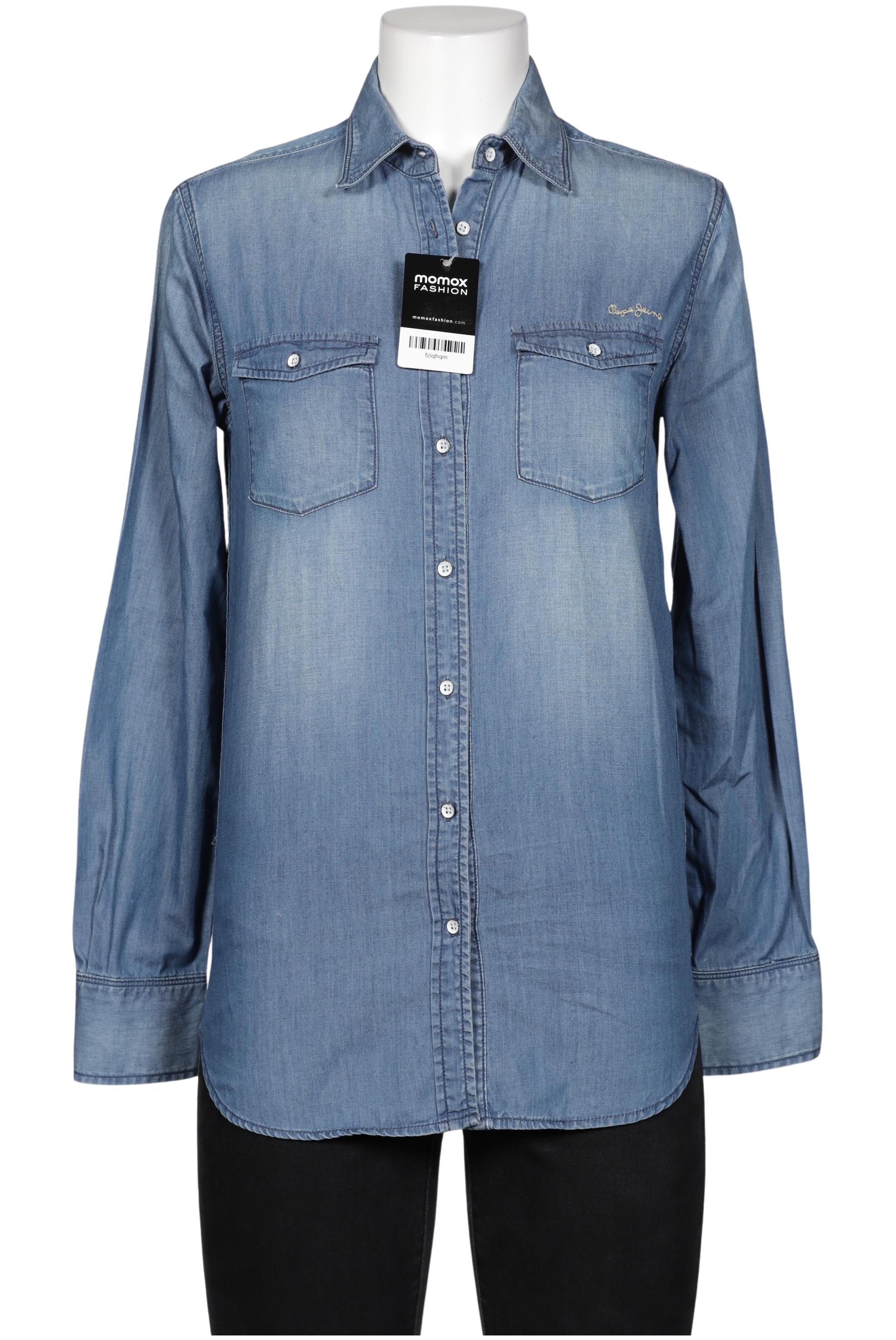 

Pepe Jeans Damen Bluse, blau, Gr. 38