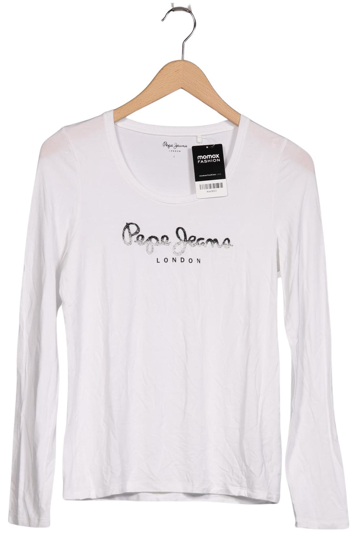 

Pepe Jeans Damen Langarmshirt, weiß, Gr. 42