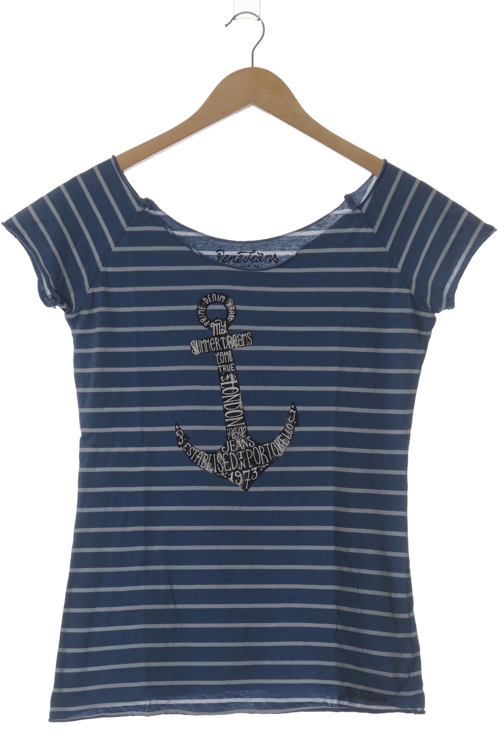 

Pepe Jeans Damen T-Shirt, blau, Gr. 42