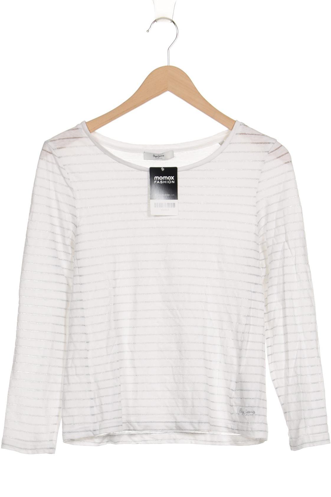 

Pepe Jeans Damen Langarmshirt, weiß, Gr. 34