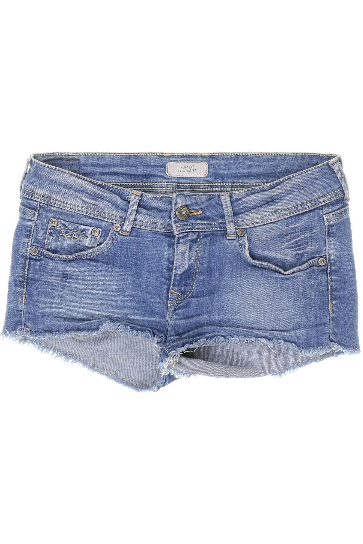 

Pepe Jeans Damen Shorts, blau, Gr. 27