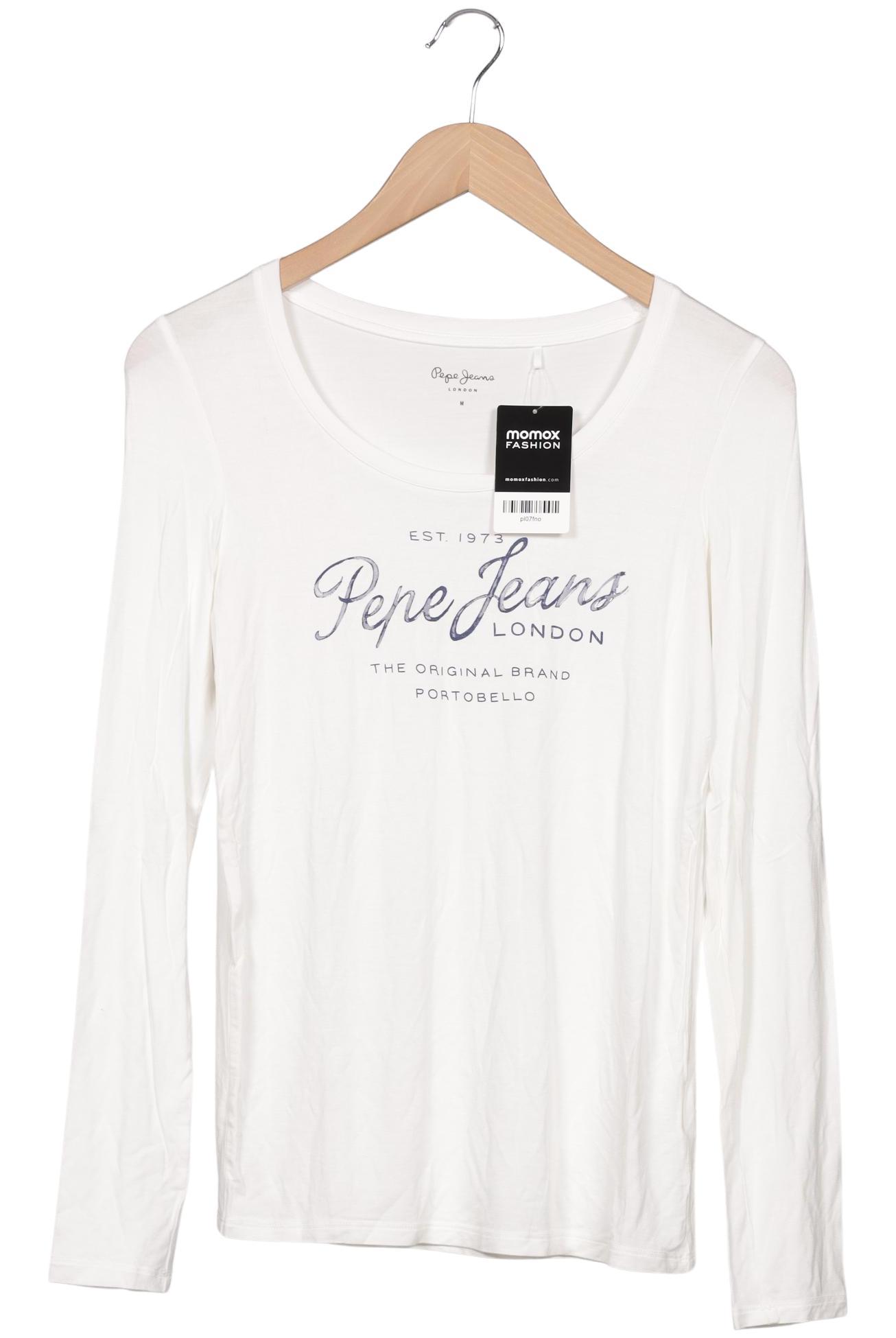 

Pepe Jeans Damen Langarmshirt, weiß, Gr. 38