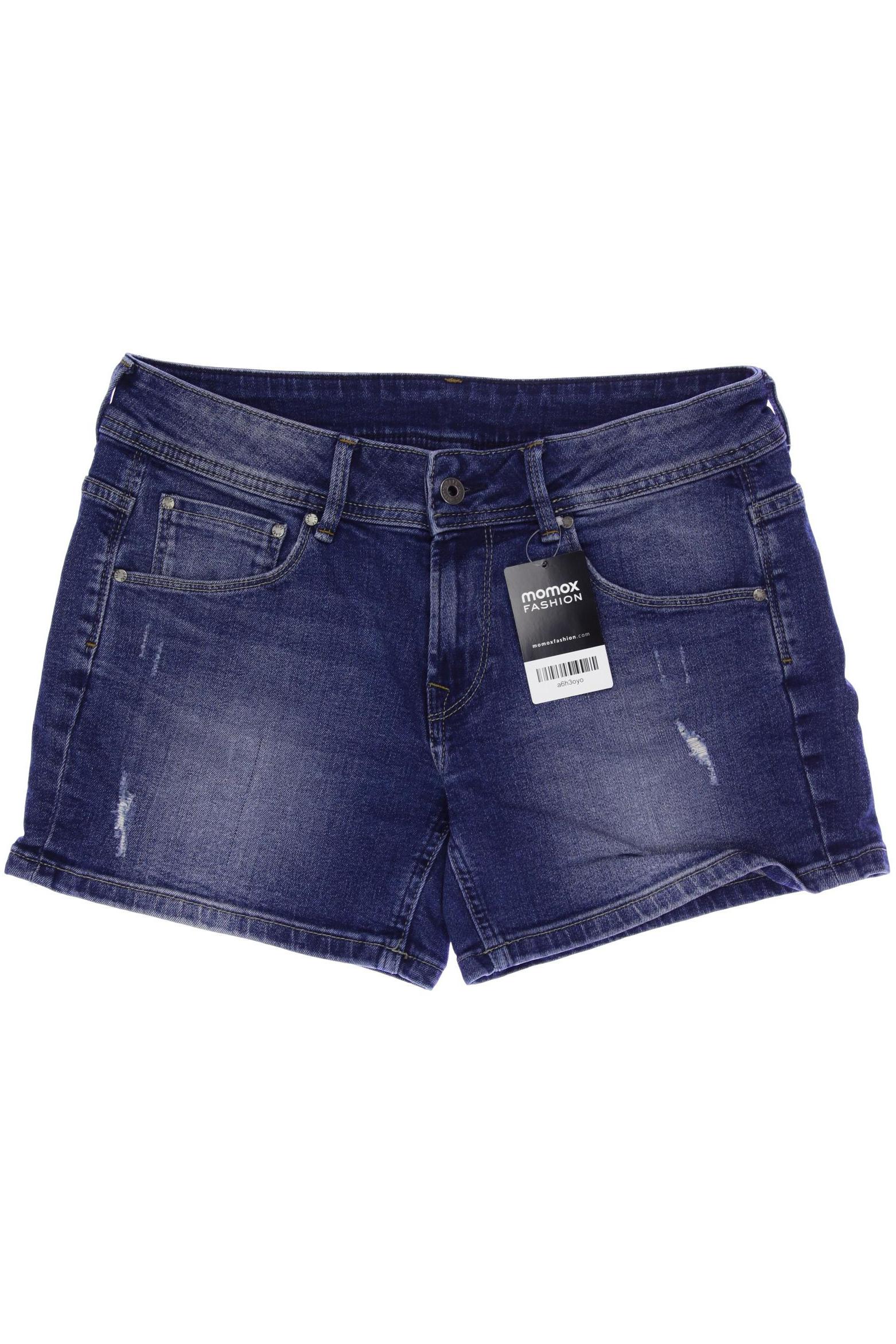 

Pepe Jeans Damen Shorts, blau, Gr. 28