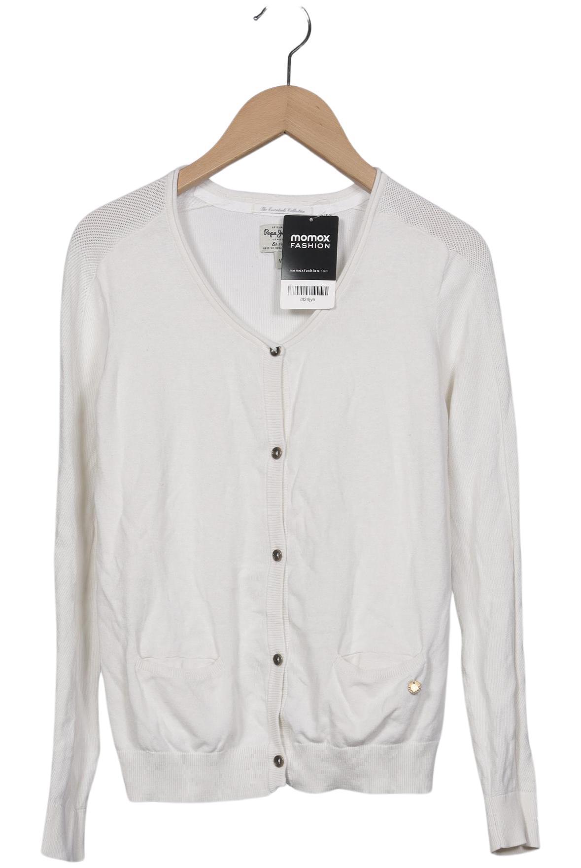 

Pepe Jeans Damen Strickjacke, weiß, Gr. 38