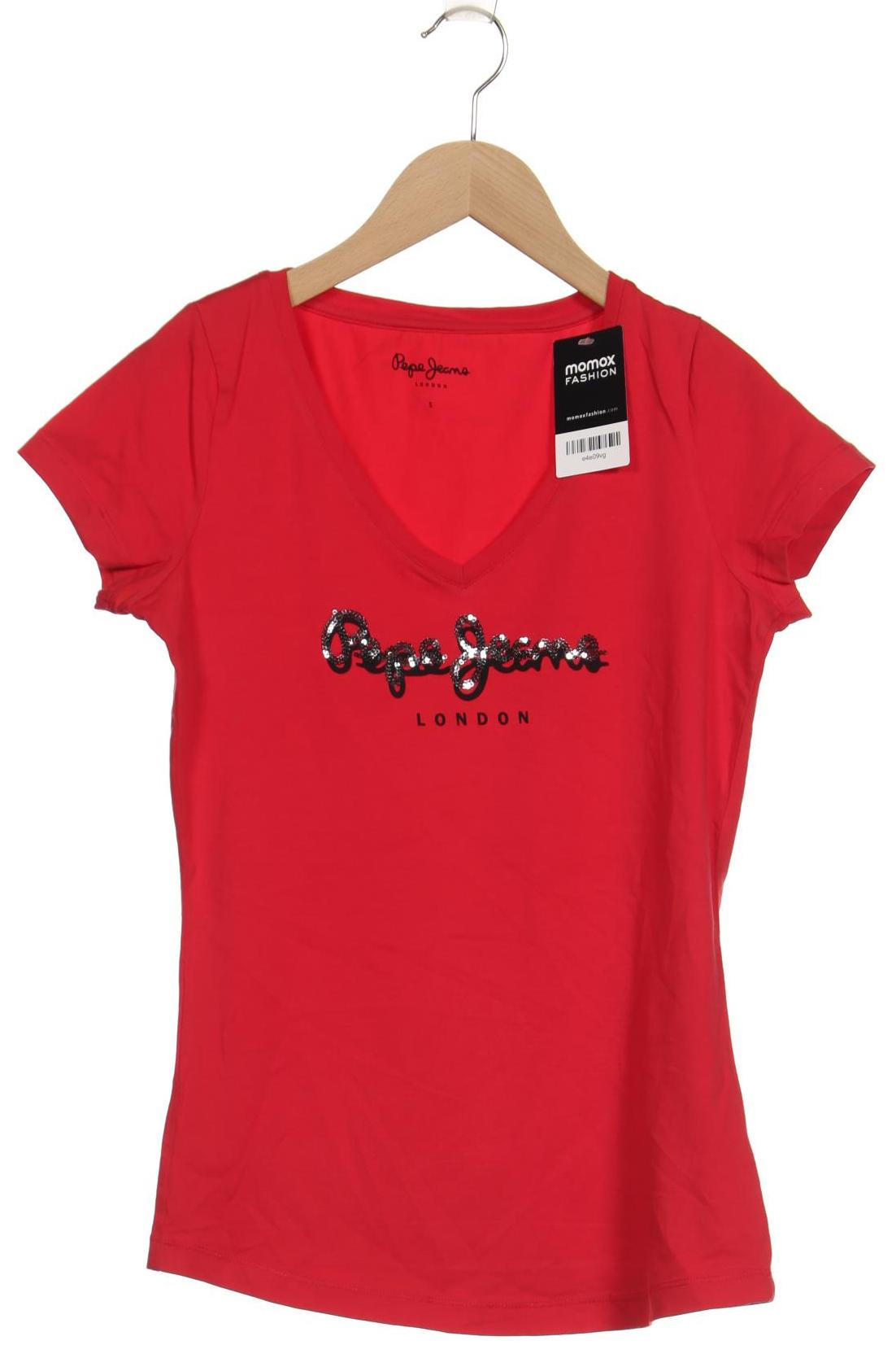 

Pepe Jeans Damen T-Shirt, rot, Gr. 36