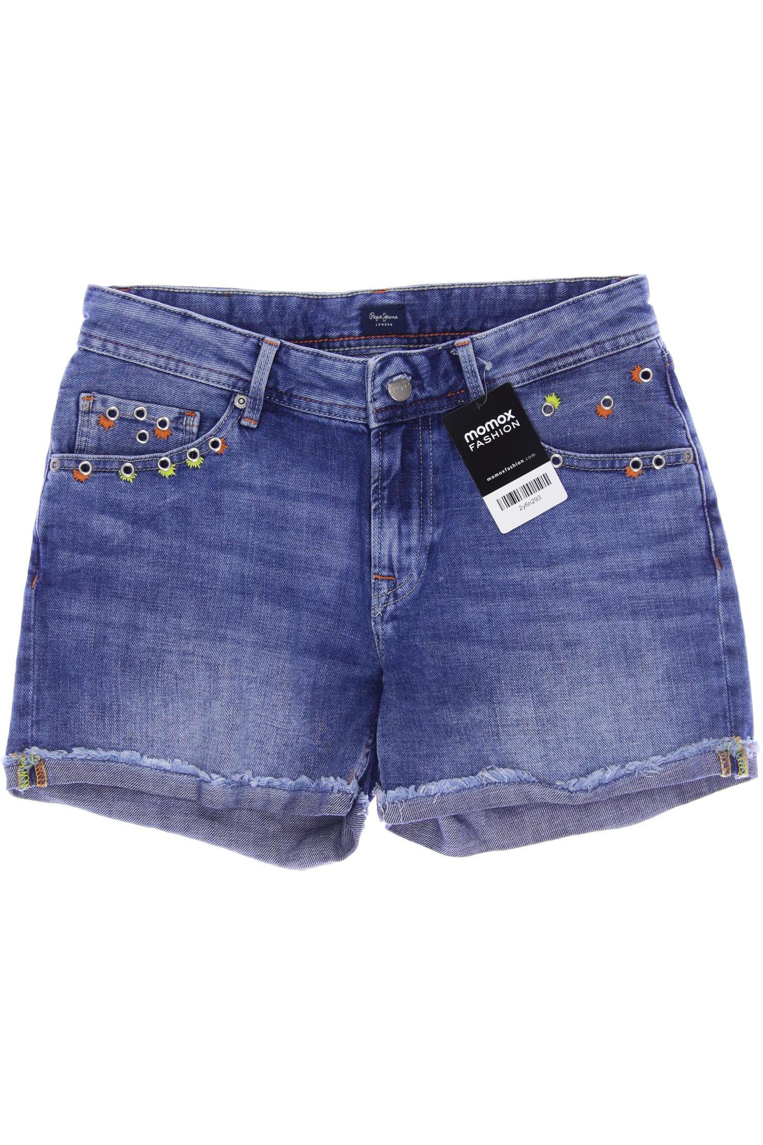 

Pepe Jeans Damen Shorts, blau, Gr. 26