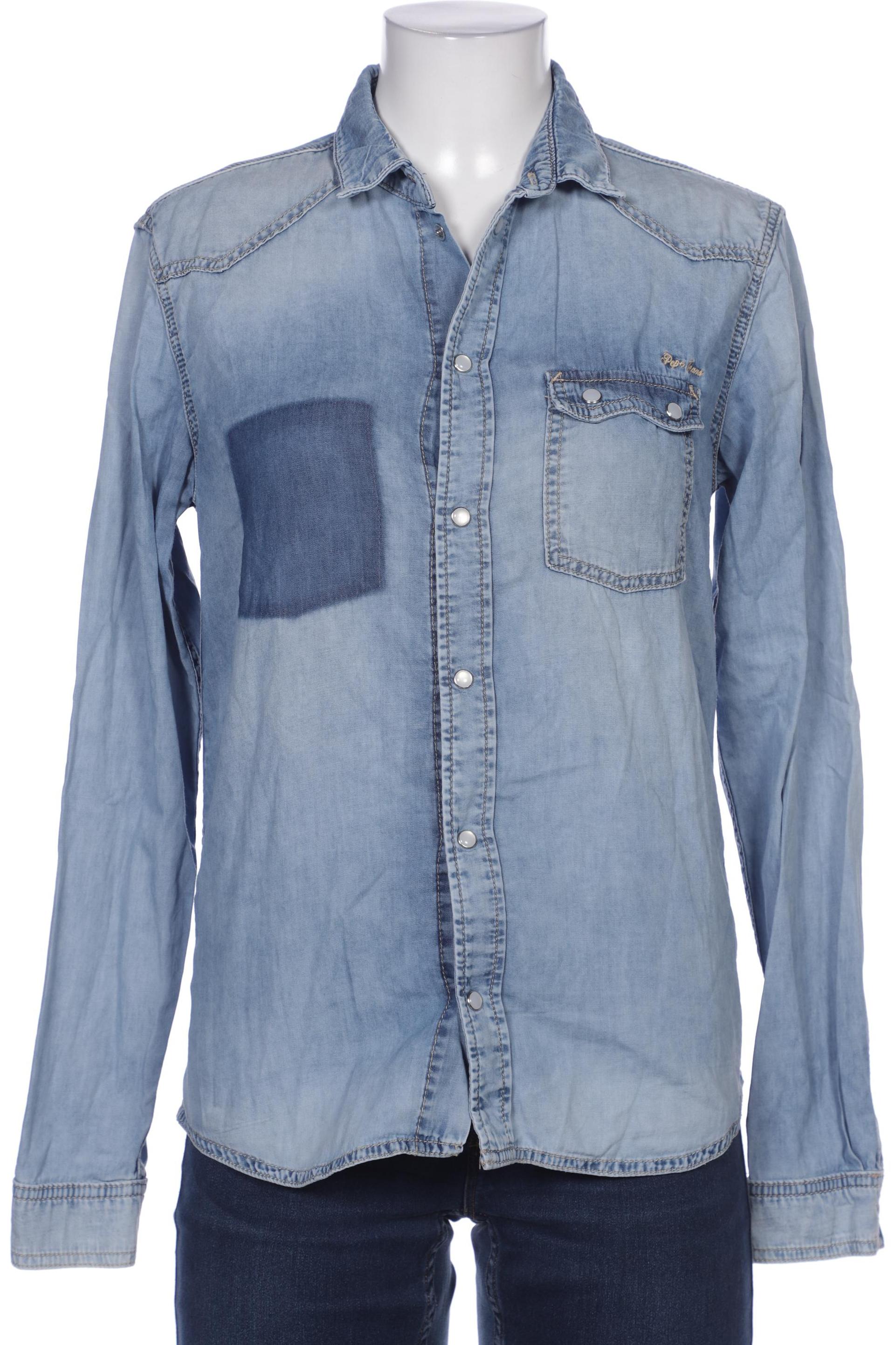 

Pepe Jeans Damen Bluse, blau, Gr. 16