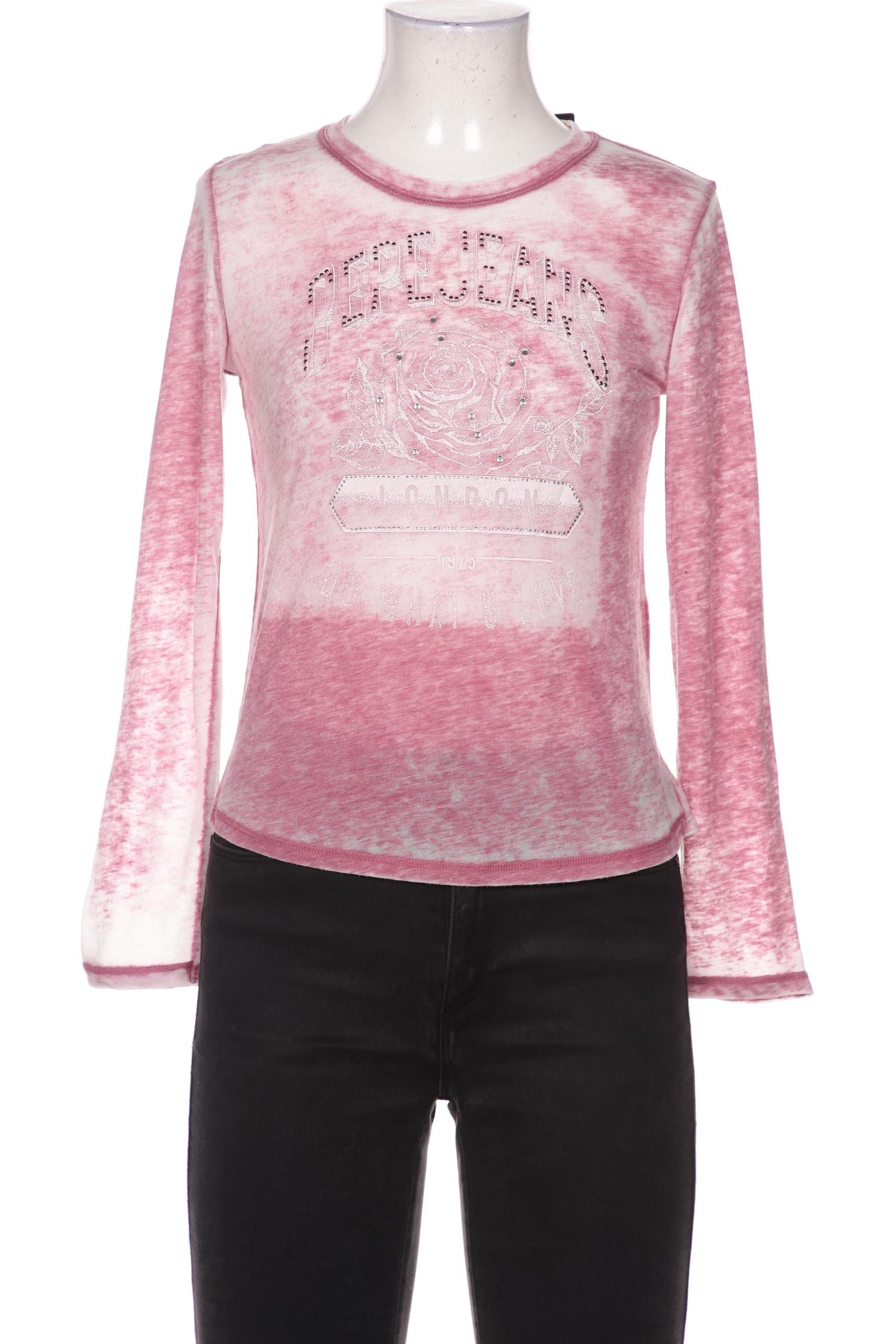 

Pepe Jeans Damen Langarmshirt, pink, Gr. 36