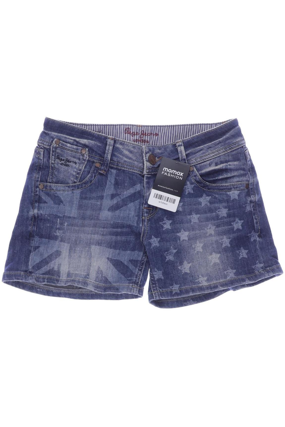 

Pepe Jeans Damen Shorts, blau, Gr. 28