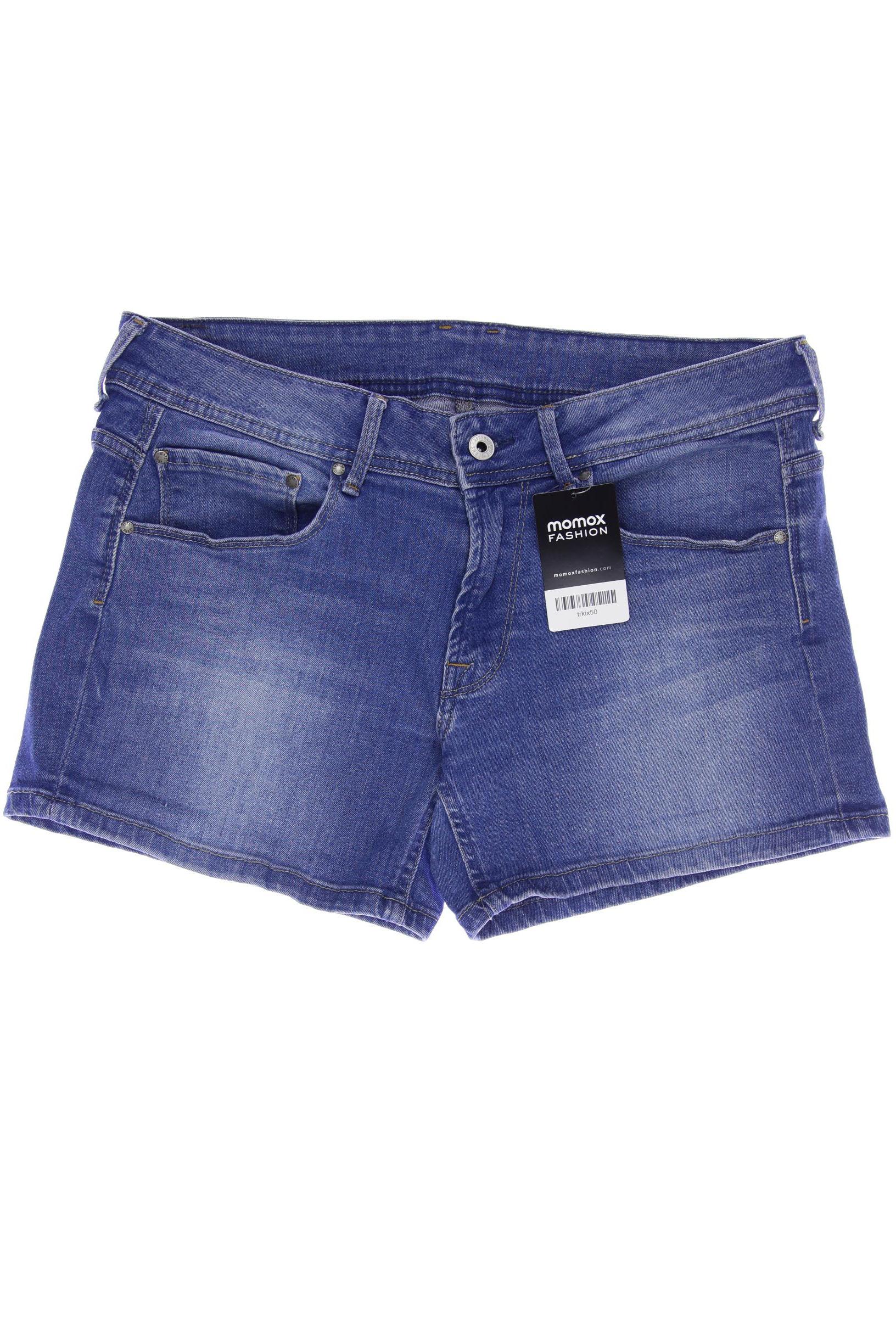 

Pepe Jeans Damen Shorts, blau, Gr. 34