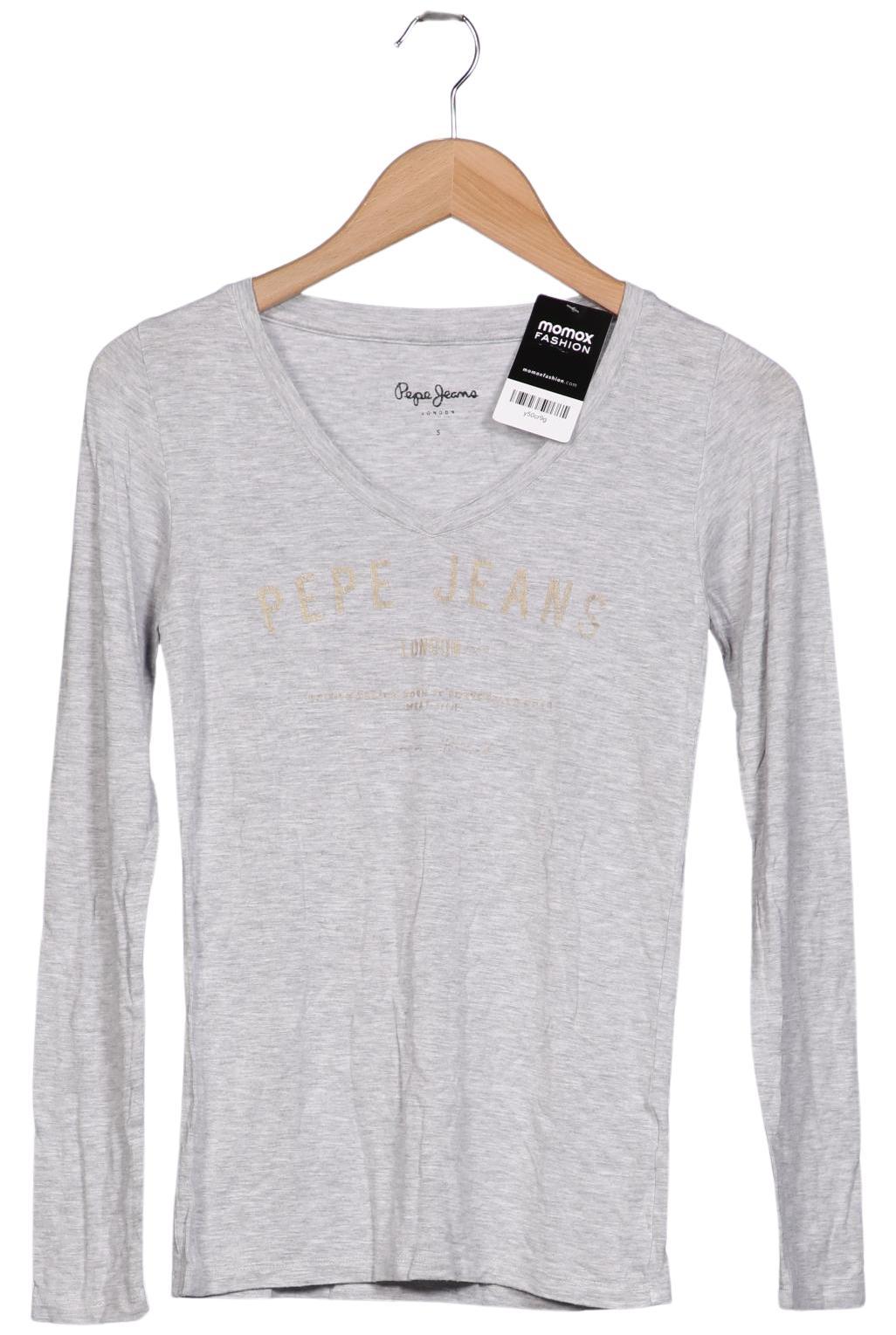 

Pepe Jeans Damen Langarmshirt, grau, Gr. 36