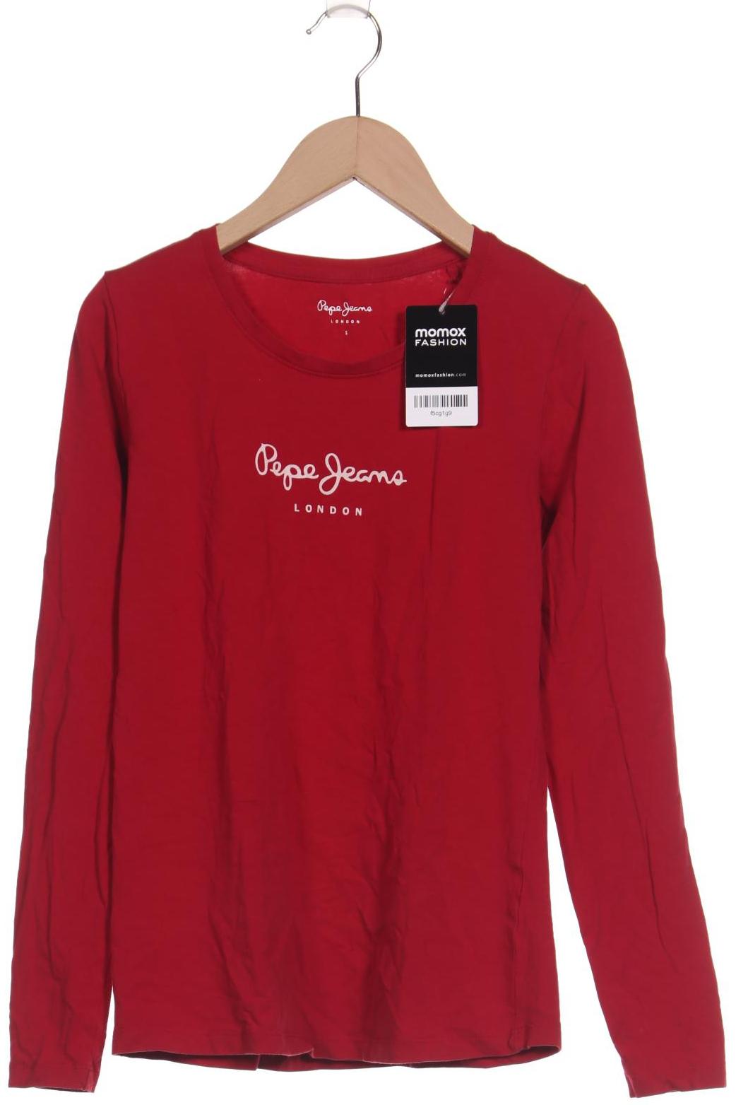 

Pepe Jeans Damen Langarmshirt, rot, Gr. 36