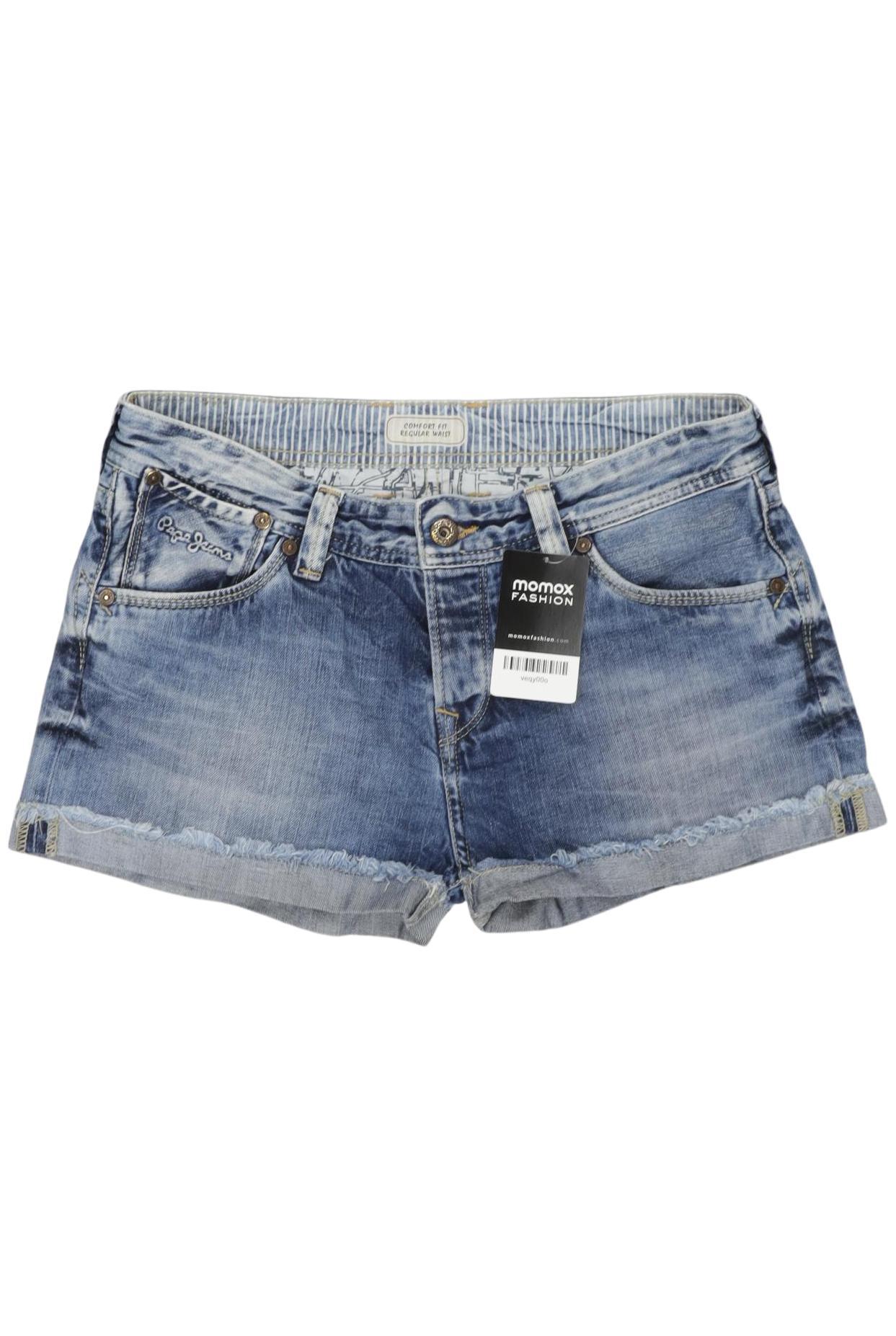 

Pepe Jeans Damen Shorts, blau, Gr. 26