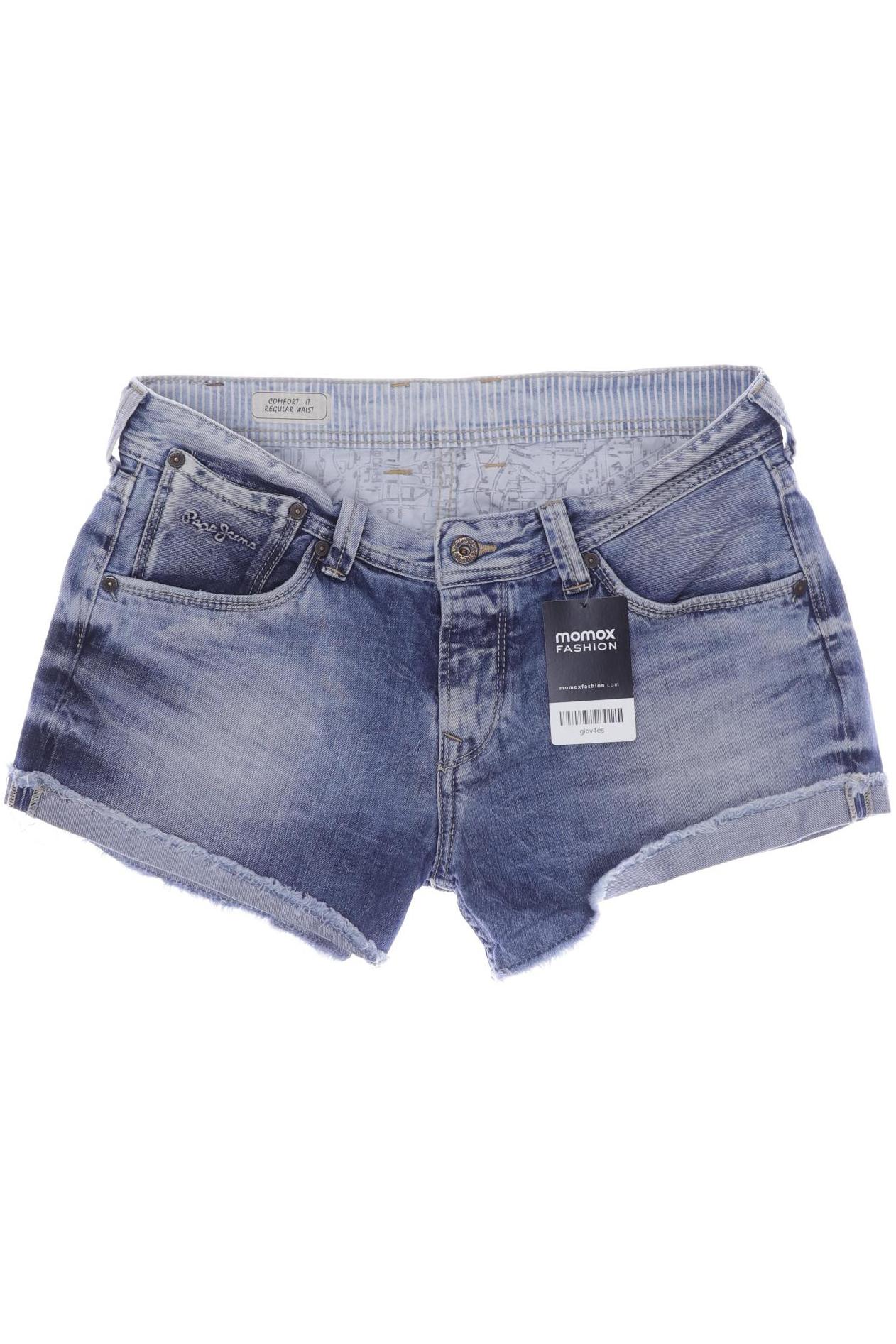 

Pepe Jeans Damen Shorts, blau, Gr. 27