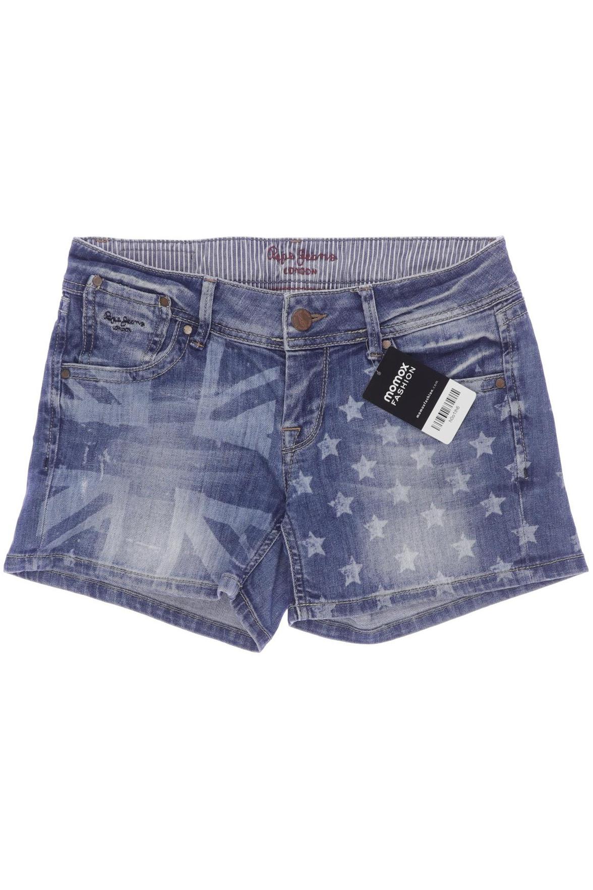 

Pepe Jeans Damen Shorts, blau, Gr. 28