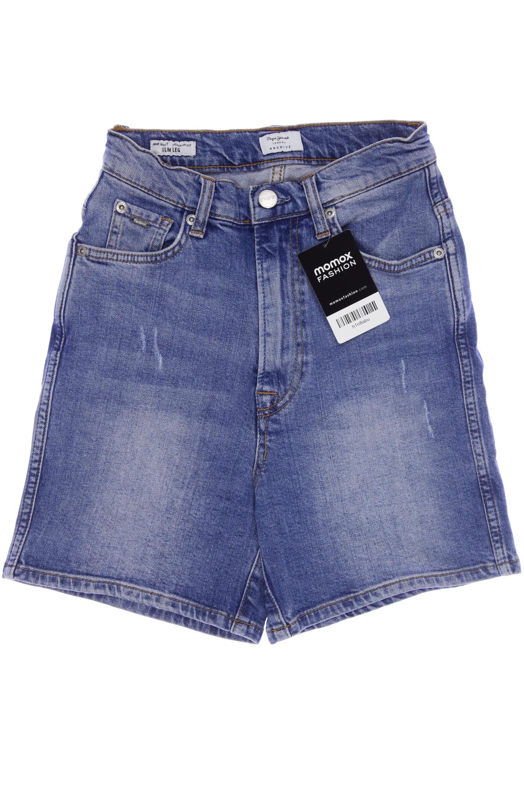 

Pepe Jeans Damen Shorts, blau, Gr. 24