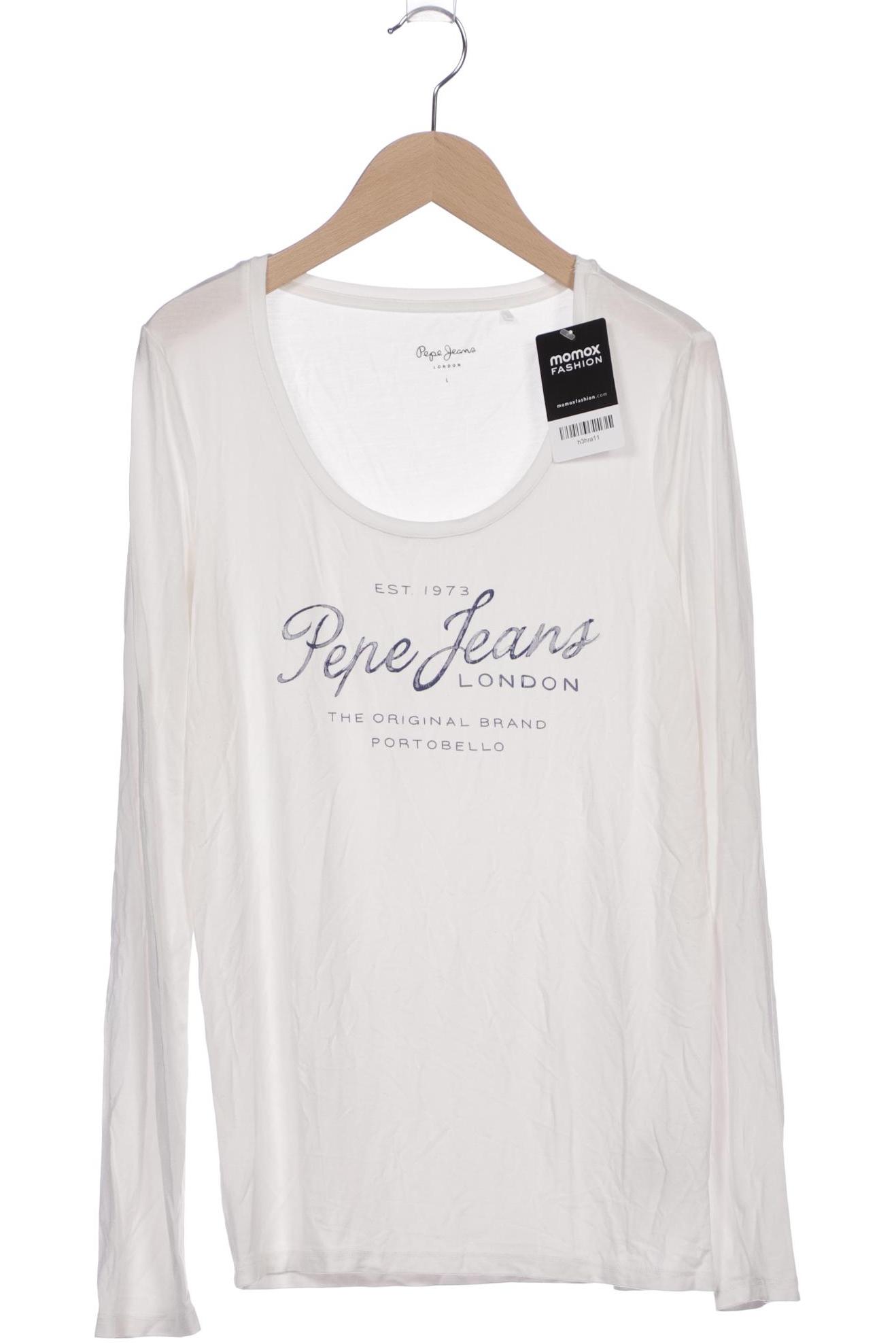 

Pepe Jeans Damen Langarmshirt, weiß, Gr. 42