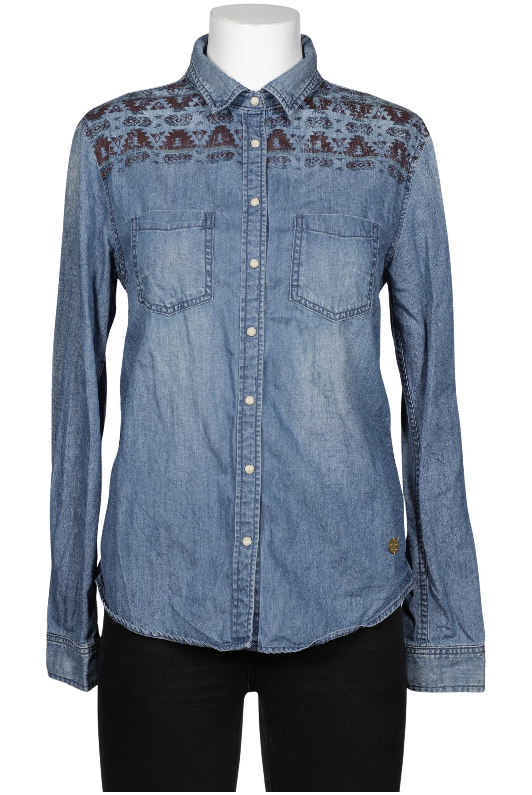 

Pepe Jeans Damen Bluse, blau, Gr. 42