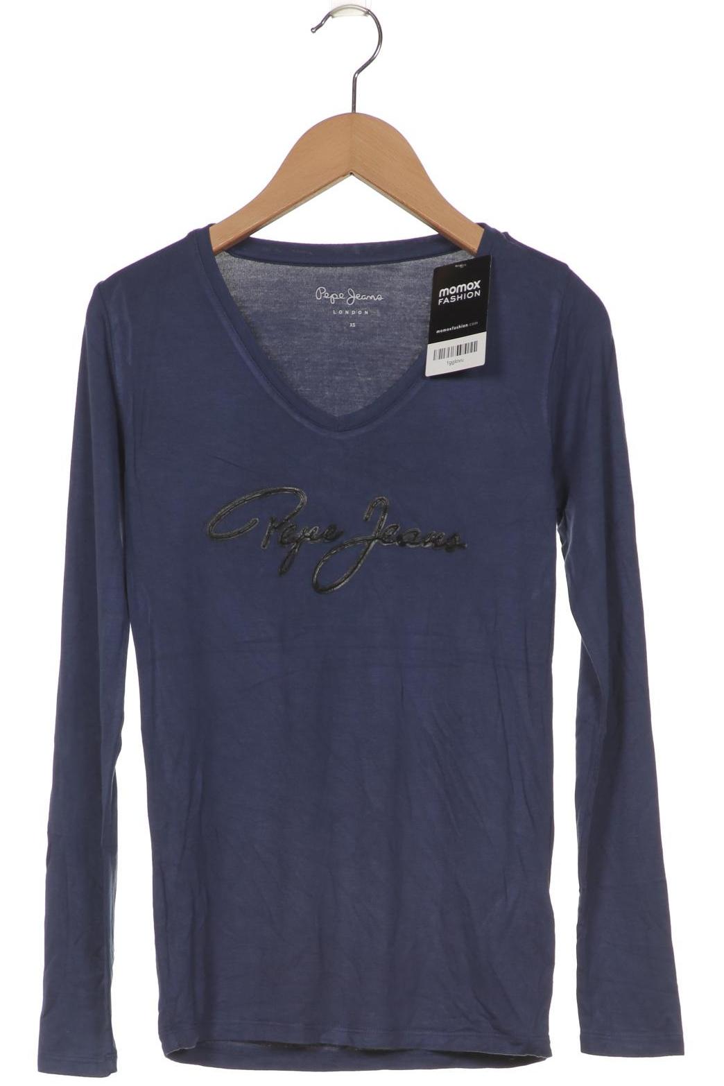 

Pepe Jeans Damen Langarmshirt, marineblau, Gr. 34