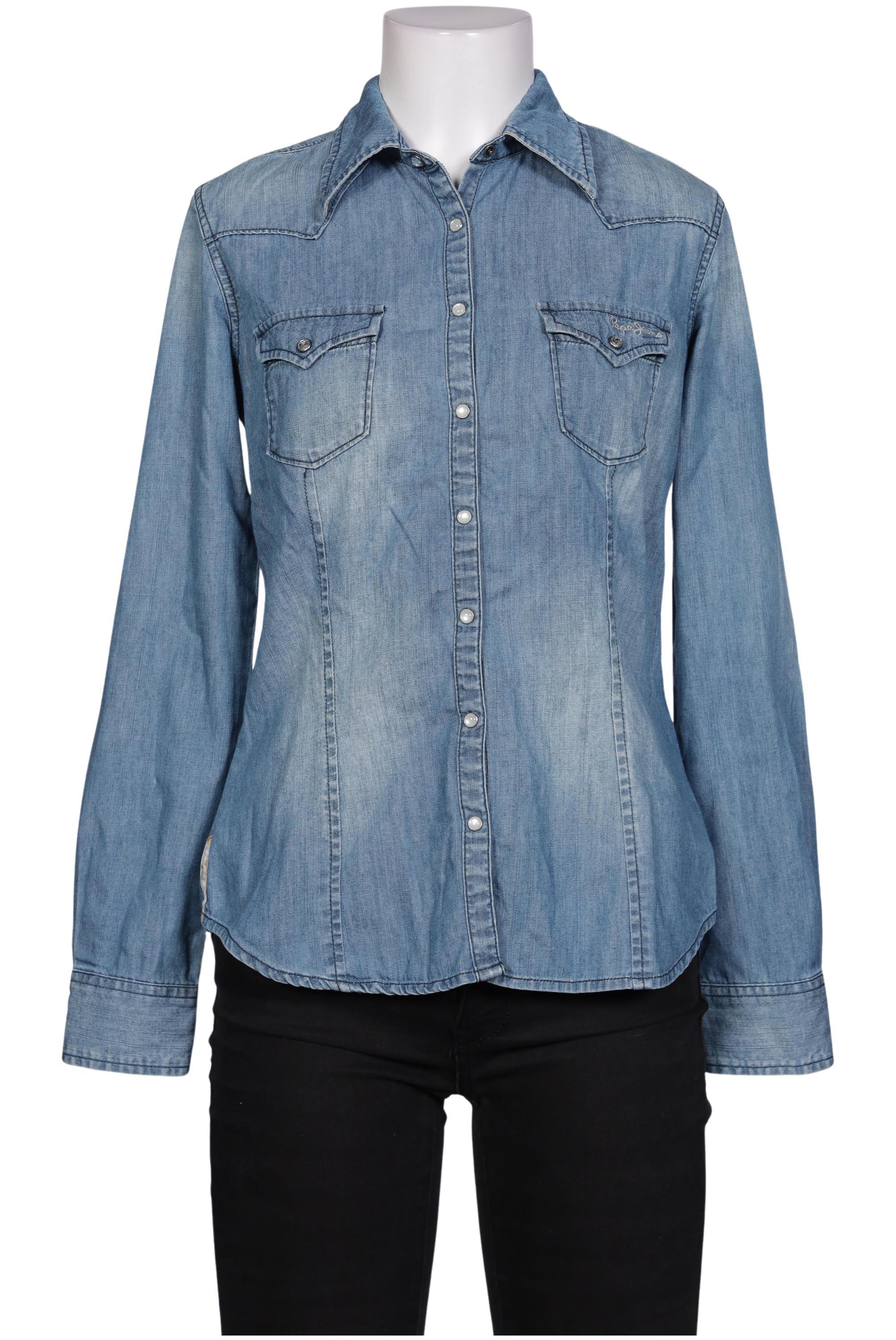 

Pepe Jeans Damen Bluse, blau, Gr. 36