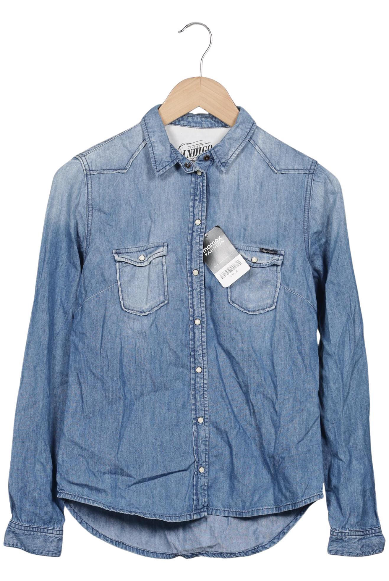 

Pepe Jeans Damen Bluse, blau, Gr. 38