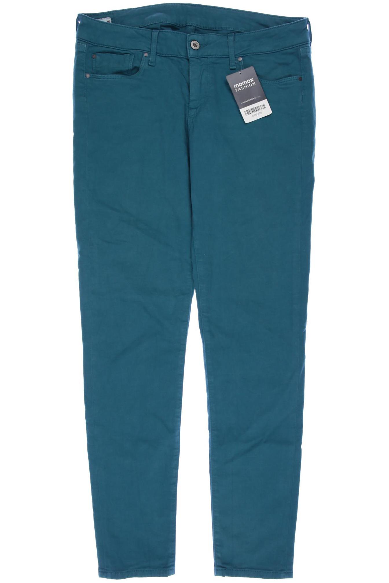 

Pepe Jeans Damen Stoffhose, türkis, Gr. 30