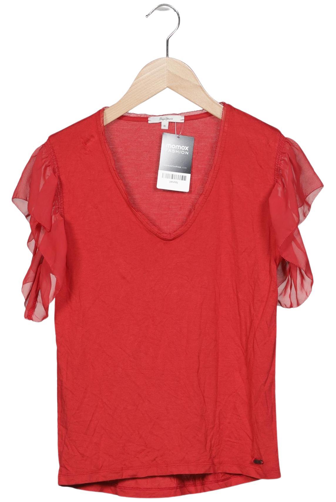 

Pepe Jeans Damen T-Shirt, rot, Gr. 34