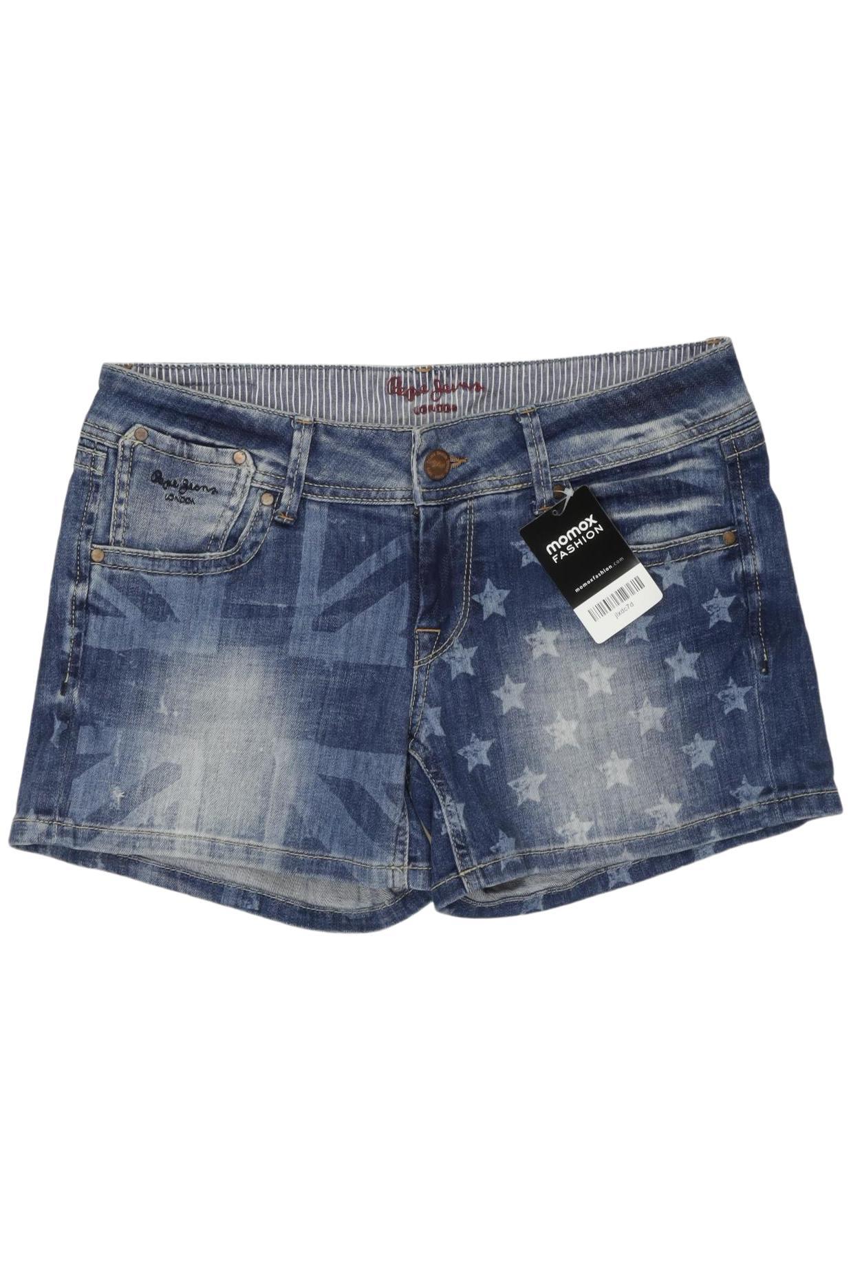 

Pepe Jeans Damen Shorts, blau, Gr. 30
