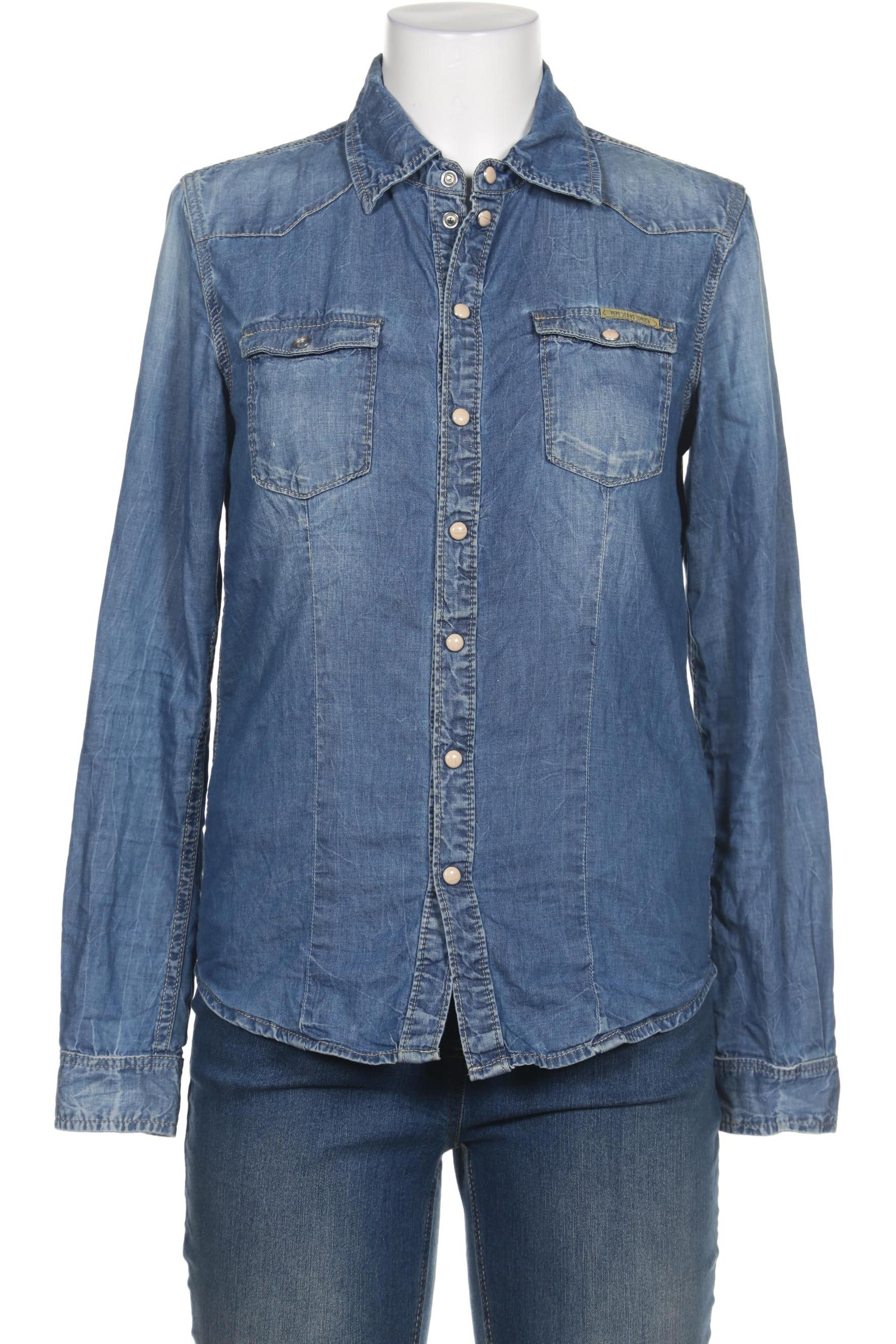 

Pepe Jeans Damen Bluse, blau, Gr. 38