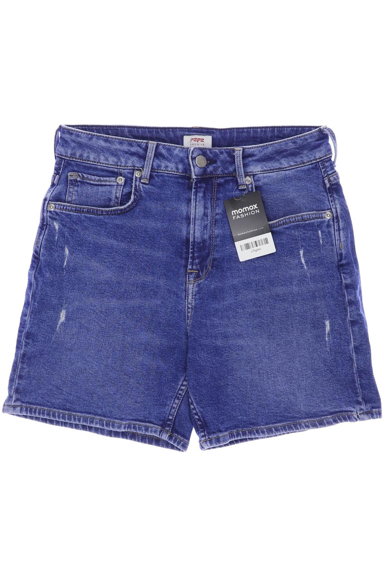 

Pepe Jeans Damen Shorts, blau, Gr. 27