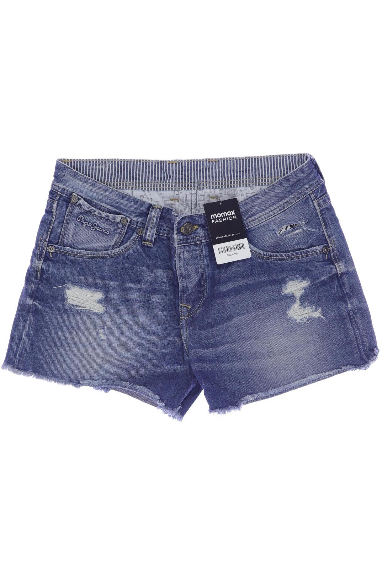 

Pepe Jeans Damen Shorts, blau, Gr. 30